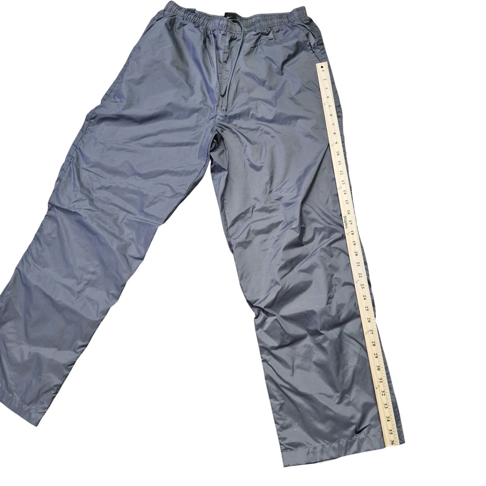 Nike Nike Windbreaker Track Pants XL Gray 90s Zip Parachute Size US 34 / EU 50 - 5 Thumbnail