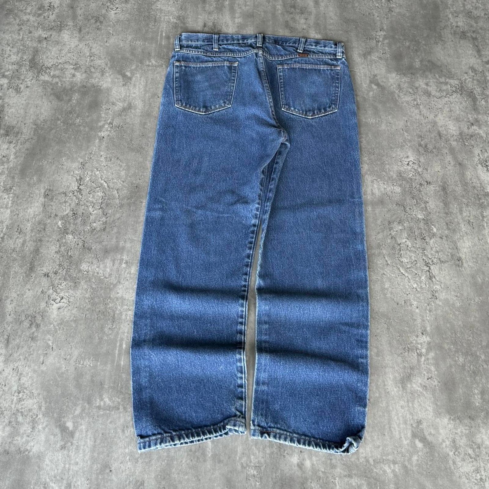 Levi's × Rustler Vintage Y2K Rustler Straight Fit Essential Blue Denim Jeans Size US 36 / EU 52 - 2 Thumbnail