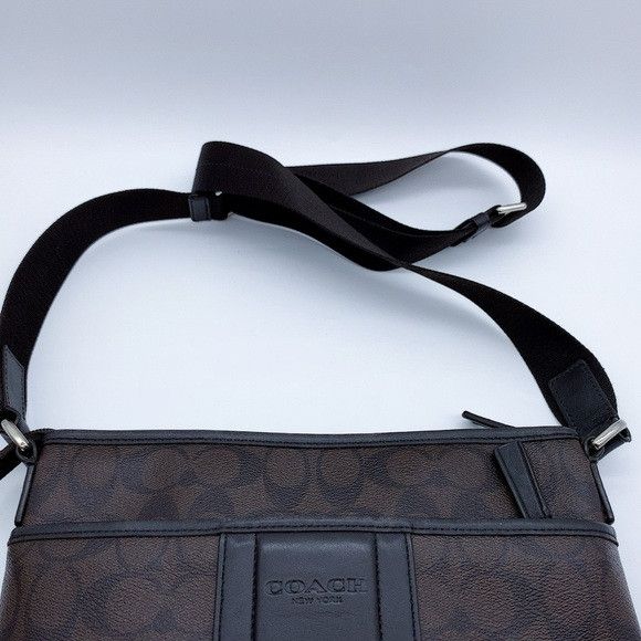 Coach Coach Signature Crossbody Messenger Bag in Black and Brown Size ONE SIZE - 6 Thumbnail