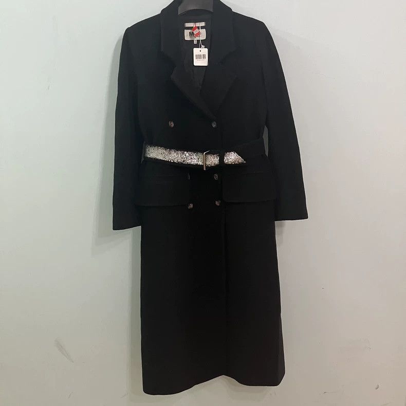 Maison Margiela Maison Margiela Black double-breasted coat Size S / US 4 / IT 40 - 1 Thumbnail