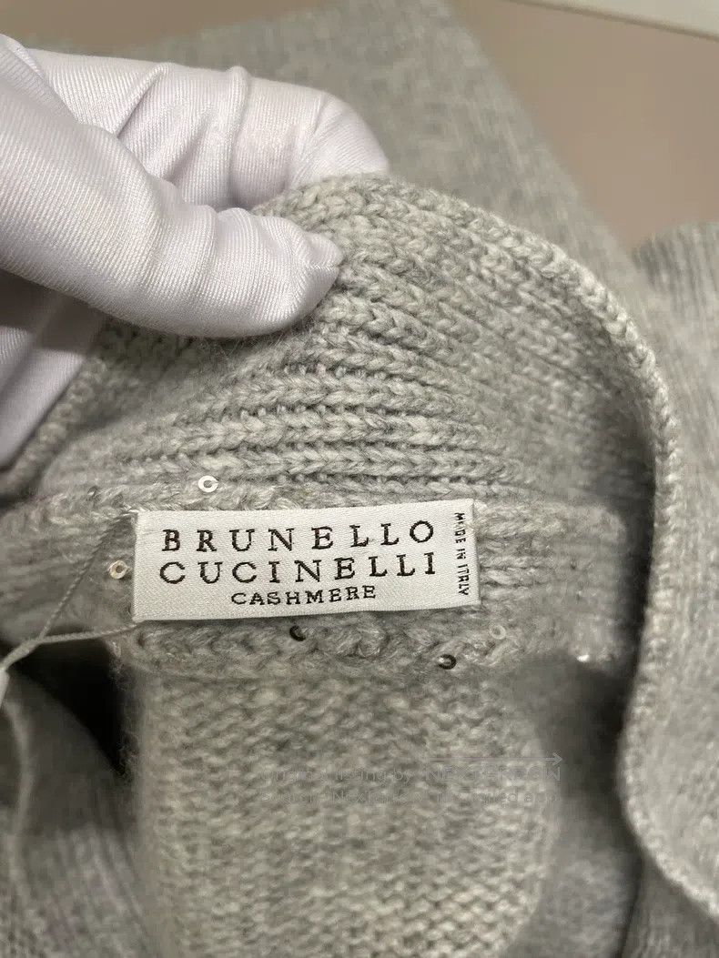 Brunello Cucinelli Brunello Cucinelli Grey cashmere long cardigan Size S / US 4 / IT 40 - 3 Thumbnail