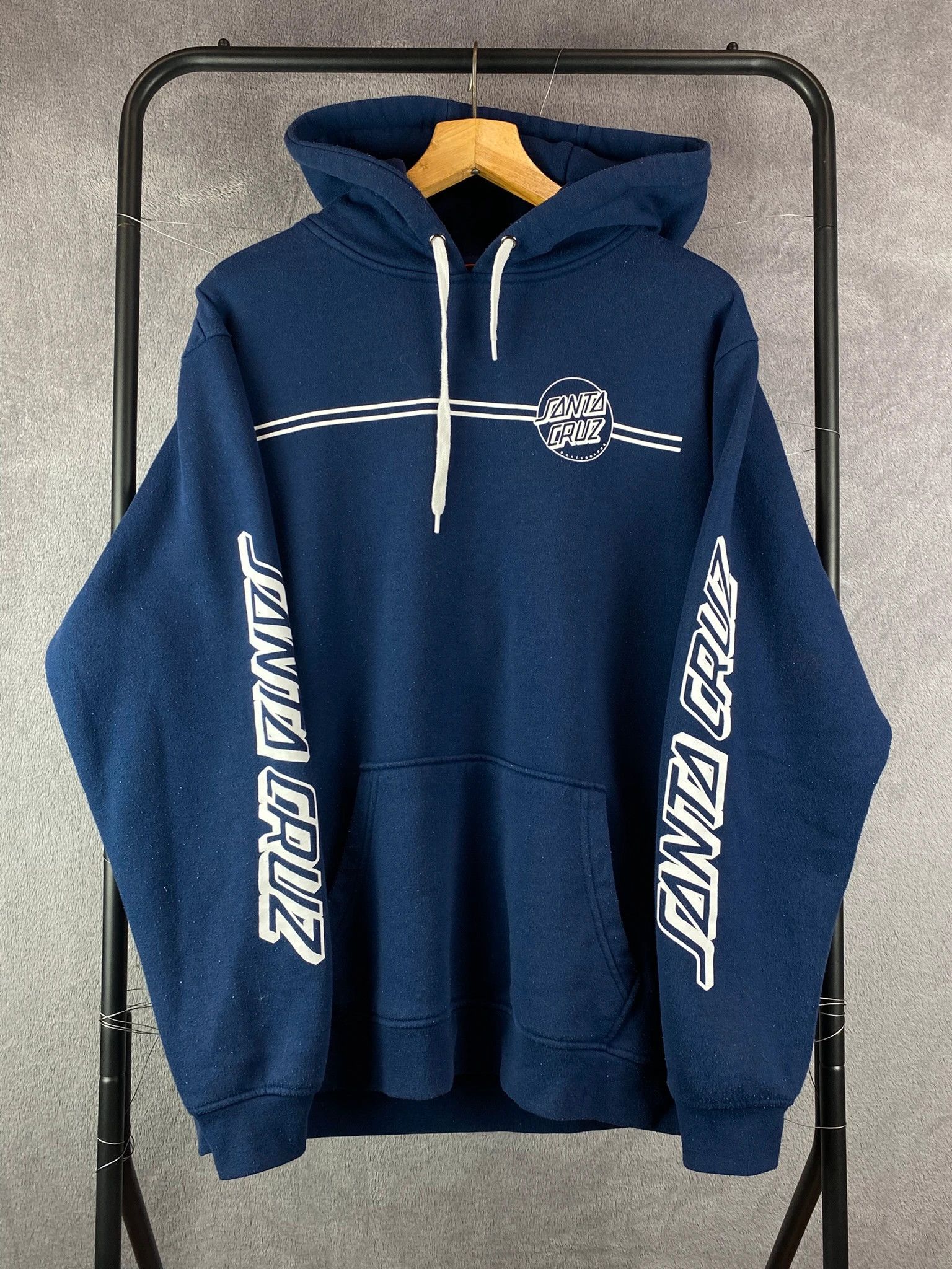Santa Cruz Skateboards Santa Cruz hoodie blue vintage skateboarding streetwear Size US L / EU 52-54 / 3 - 4 Thumbnail