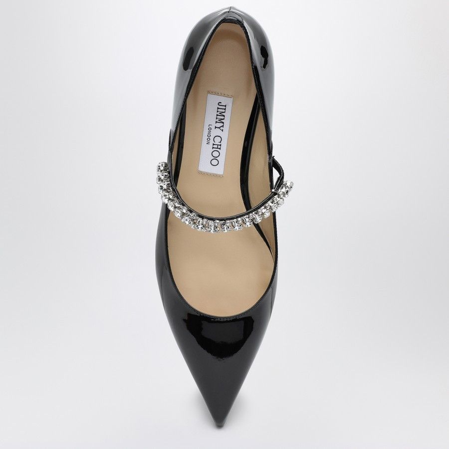 Jimmy Choo o1d2blof0824 Leather Flat Pumps in Black Size US 8.5 / IT 38.5 - 2 Thumbnail