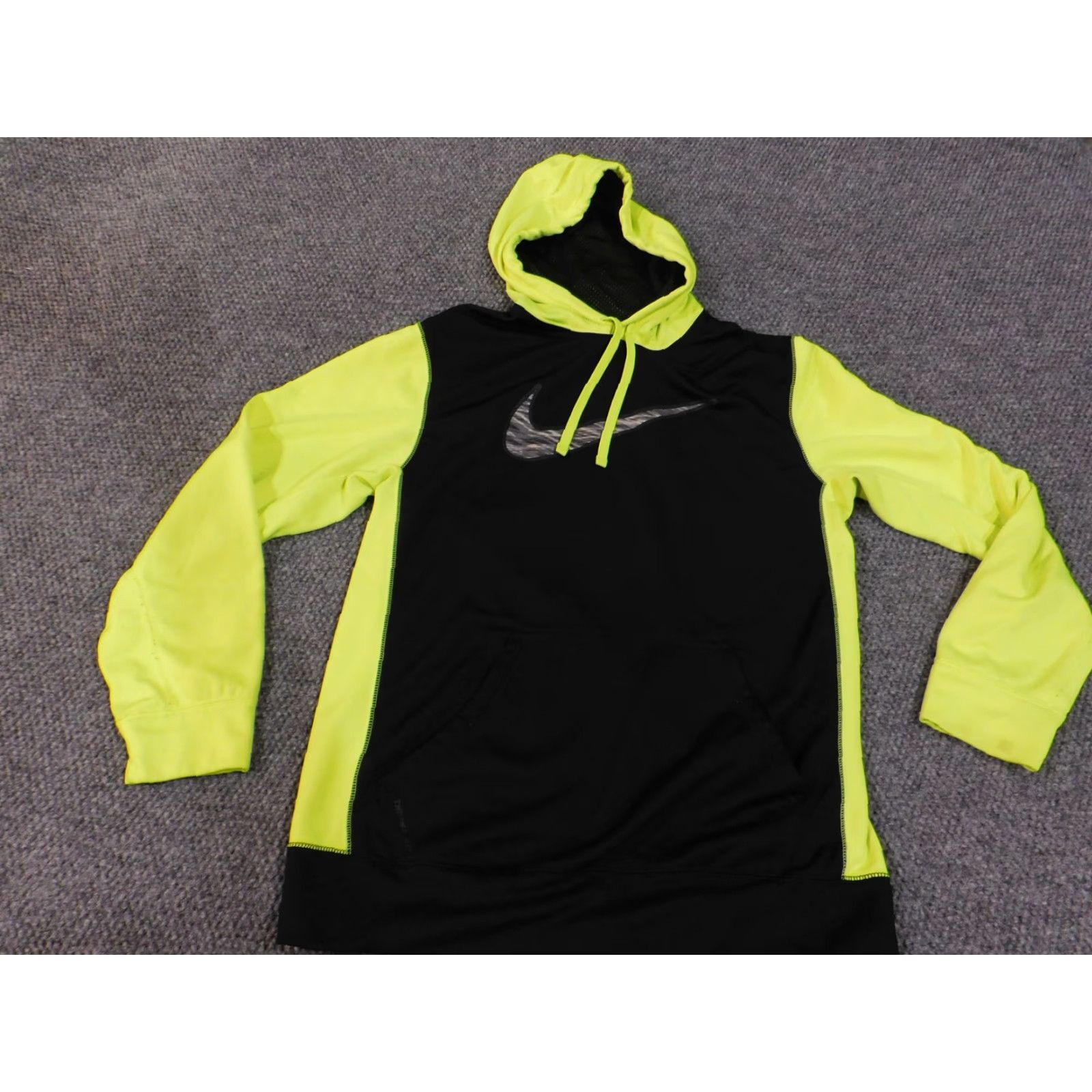 Nike Nike Therma-Fit Hoodie Mens M Black Yellow Pullover Sweatshirt Athletic Sweatshirt Gear Size US M / EU 48-50 / 2 - 5 Thumbnail