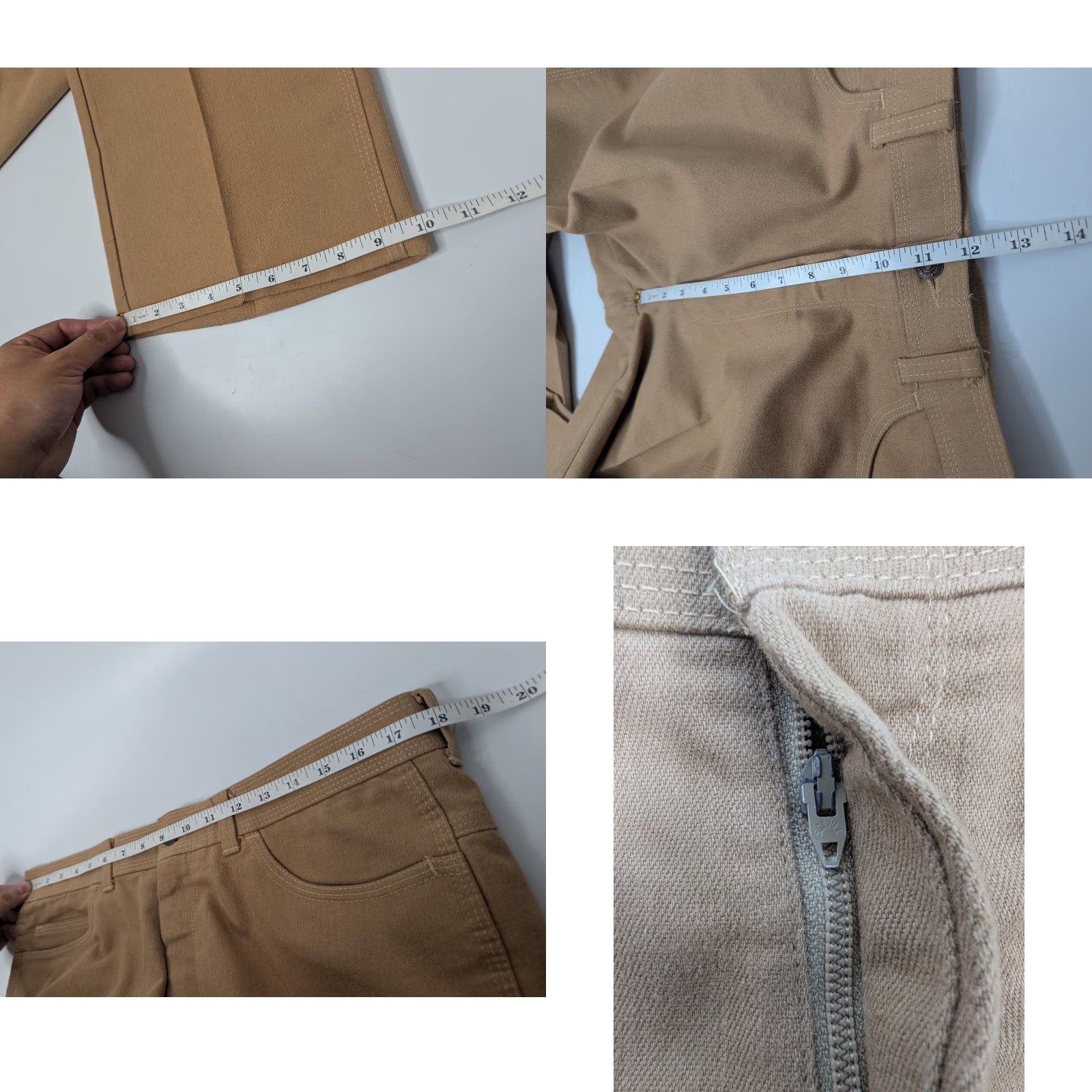 Levi's VINTAGE Levi's Action Slacks Pants Men 35x31 Beige Twill Pleated 90s Preppy Size US 35 - 8 Thumbnail