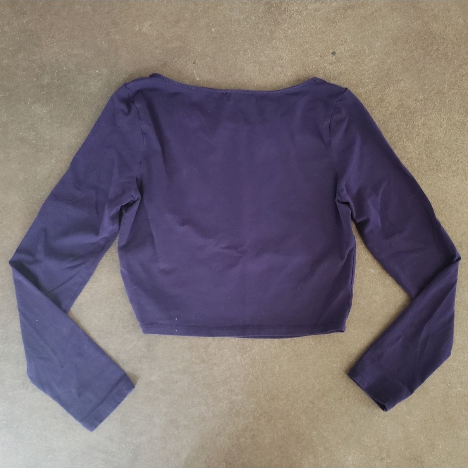 Forever 21 Dark Violet | F21 | Cropped Long Sleeve Size M / US 6-8 / IT 42-44 - 2 Thumbnail
