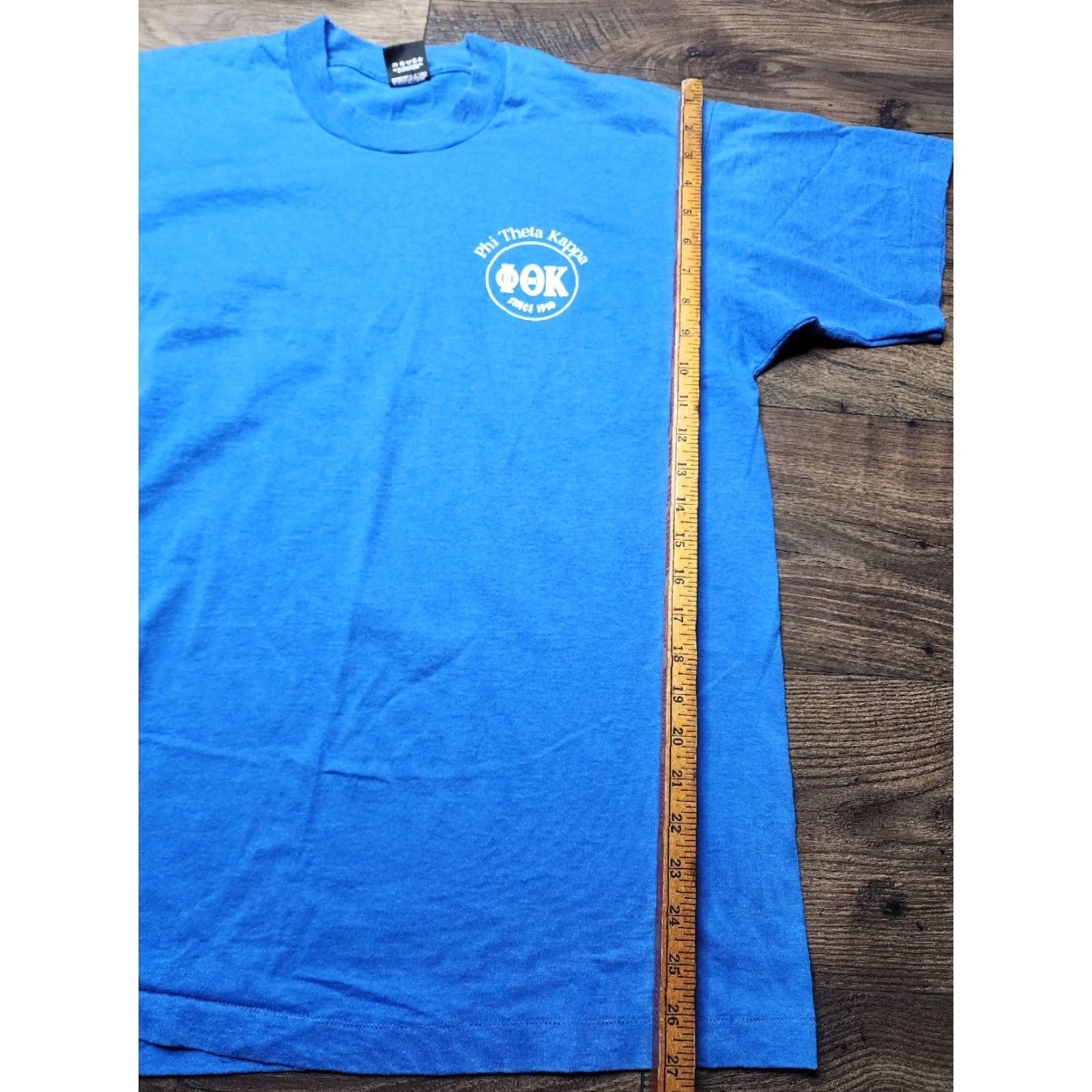 Vintage VINTAGE Screen Stars T Shirt Mens XL Polk Community College Pi Theta Kappa Double Sided 80s Blue Cotton Crew Neck Short Sleeve Size US XL / EU 56 / 4 - 3 Thumbnail