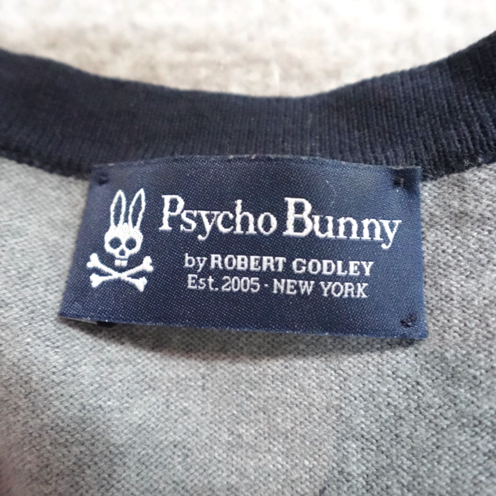Psycho Bunny VINTAGE Psycho Bunny Sweater Mens Cardigan S Gray Cotton Knit Long Sleeve Regular Size Small Vintage Pattern Solid Size US S / EU 44-46 / 1 - 3 Thumbnail