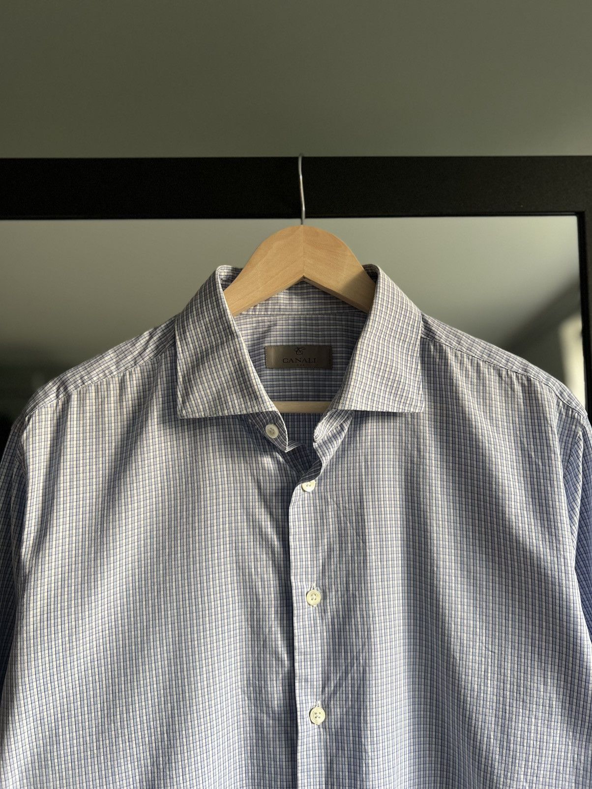 Canali Canali Luxury Cotton Button Up Shirt Size US XL / EU 56 / 4 - 2 Thumbnail