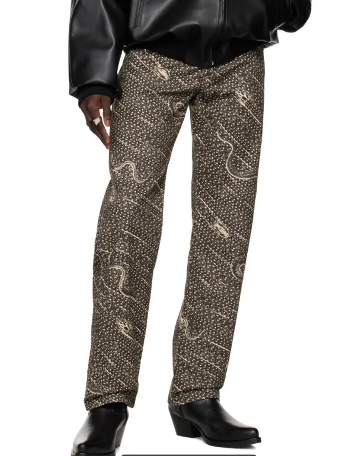 LUU DAN Lu'u Dan snake print jeans Size US 32 / EU 48 - 6 Thumbnail