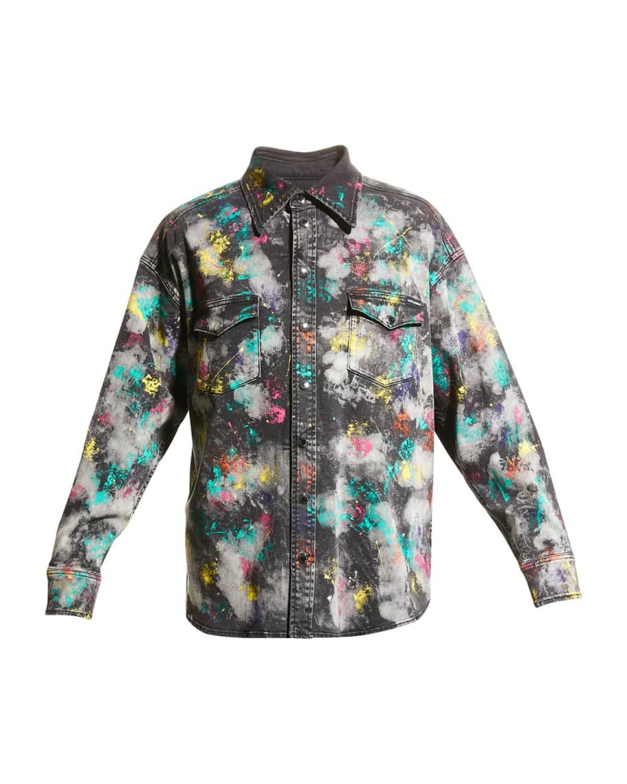 Dolce & Gabbana o1y0125 Denim Shirt in Multicolor Size US S / EU 44-46 / 1 - 1 Thumbnail