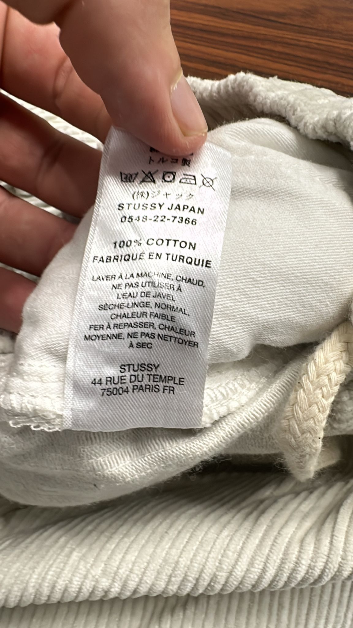Stussy Stussy Wide Wale Corduroy Beach Pant Bone Size Medium Size US 32 / EU 48 - 9 Thumbnail