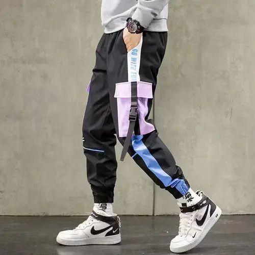 VIBE Big Pockets Ribbons Hiphop Cargo Pants Size US 28 / EU 44 - 1 Thumbnail