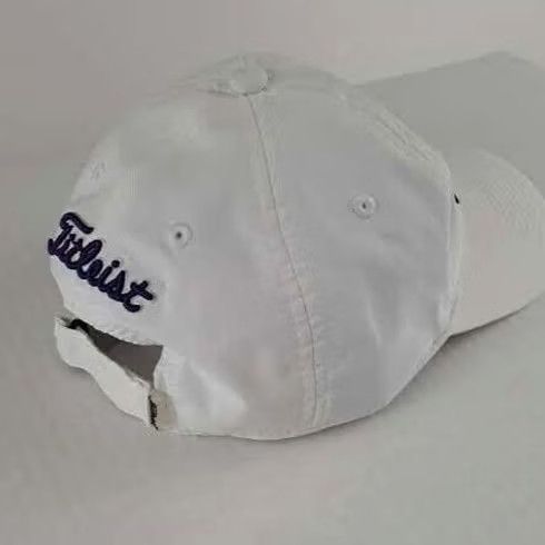 Titleist Titleist Baseball Hat - Adjustable, Lightweight Cotton Canvas, White, Men, Pre-Owned, Sport Golf Size ONE SIZE - 3 Thumbnail