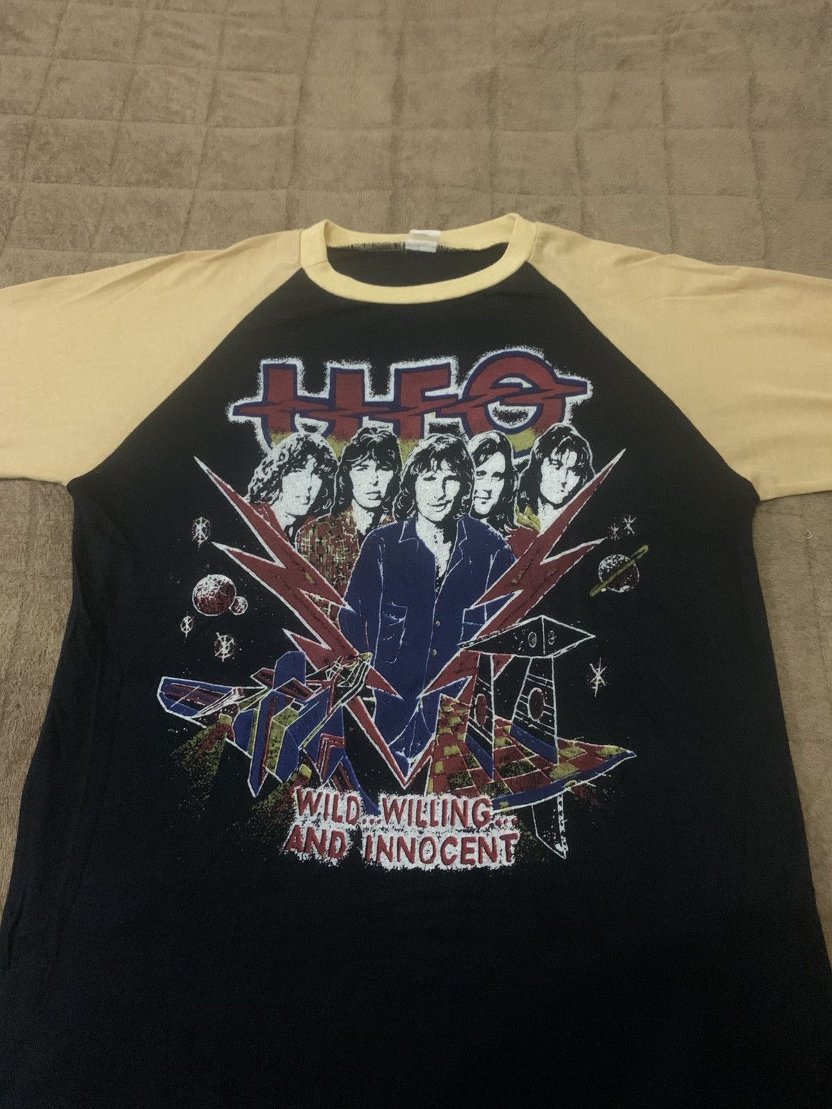 Band Tees Vintage UFO In Convert 80s Raglan Size US S / EU 44-46 / 1 - 3 Thumbnail