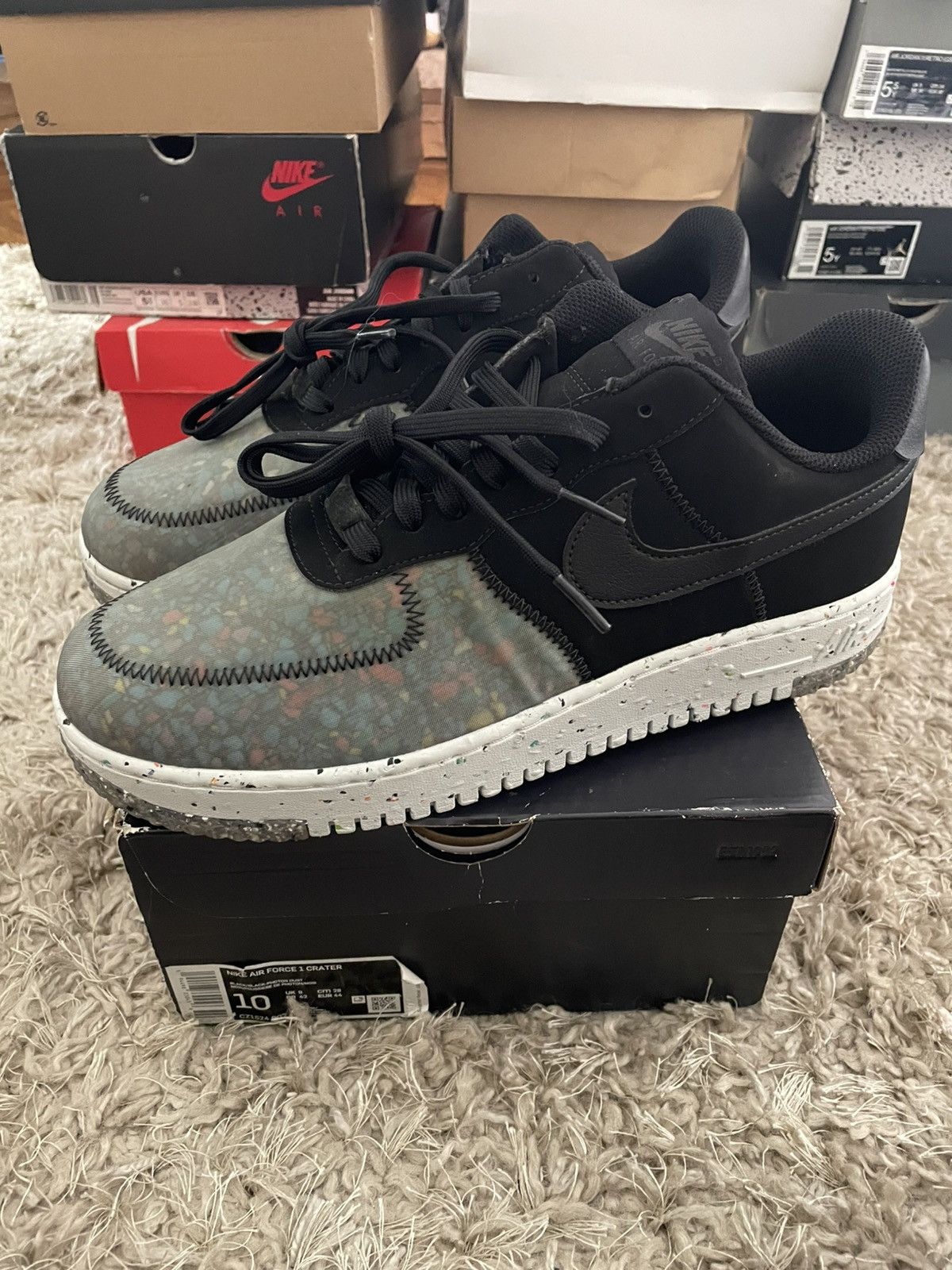 Nike Nike Air Force 1 Black Photon Dust Size US 10 / EU 43 - 1 Thumbnail