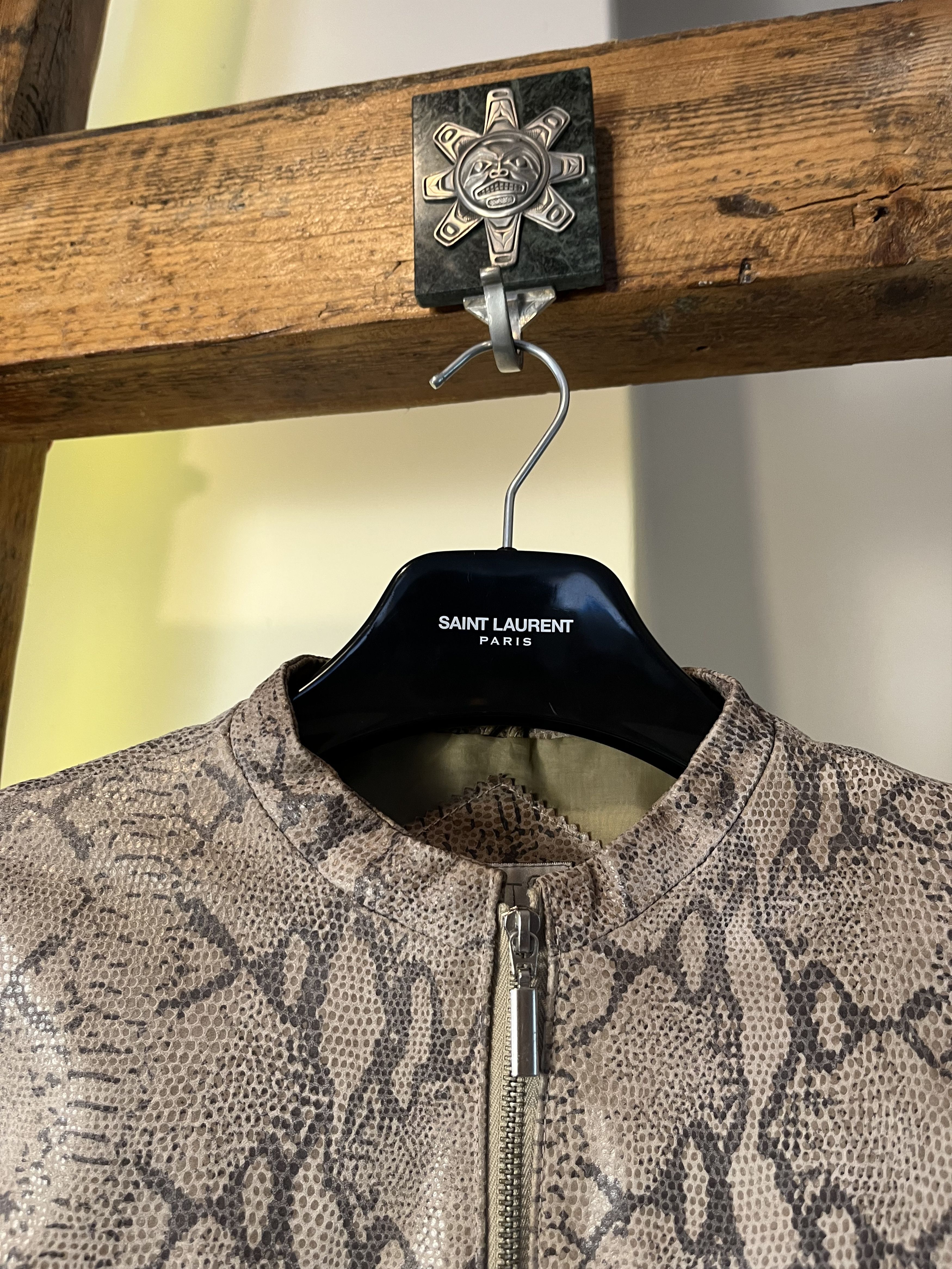 Vintage Vintage Real Leather Snake Pattern Cropped Jacket Size US XS / EU 42 / 0 - 3 Thumbnail