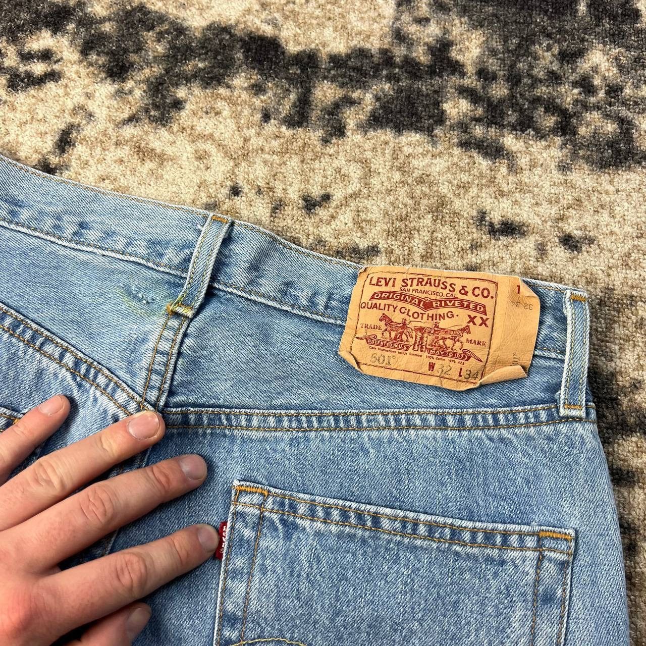 Levi's 501 Levis Vintage Y2K Blue Denim Jeans Streetwear Style Size US 32 / EU 48 - 5 Thumbnail