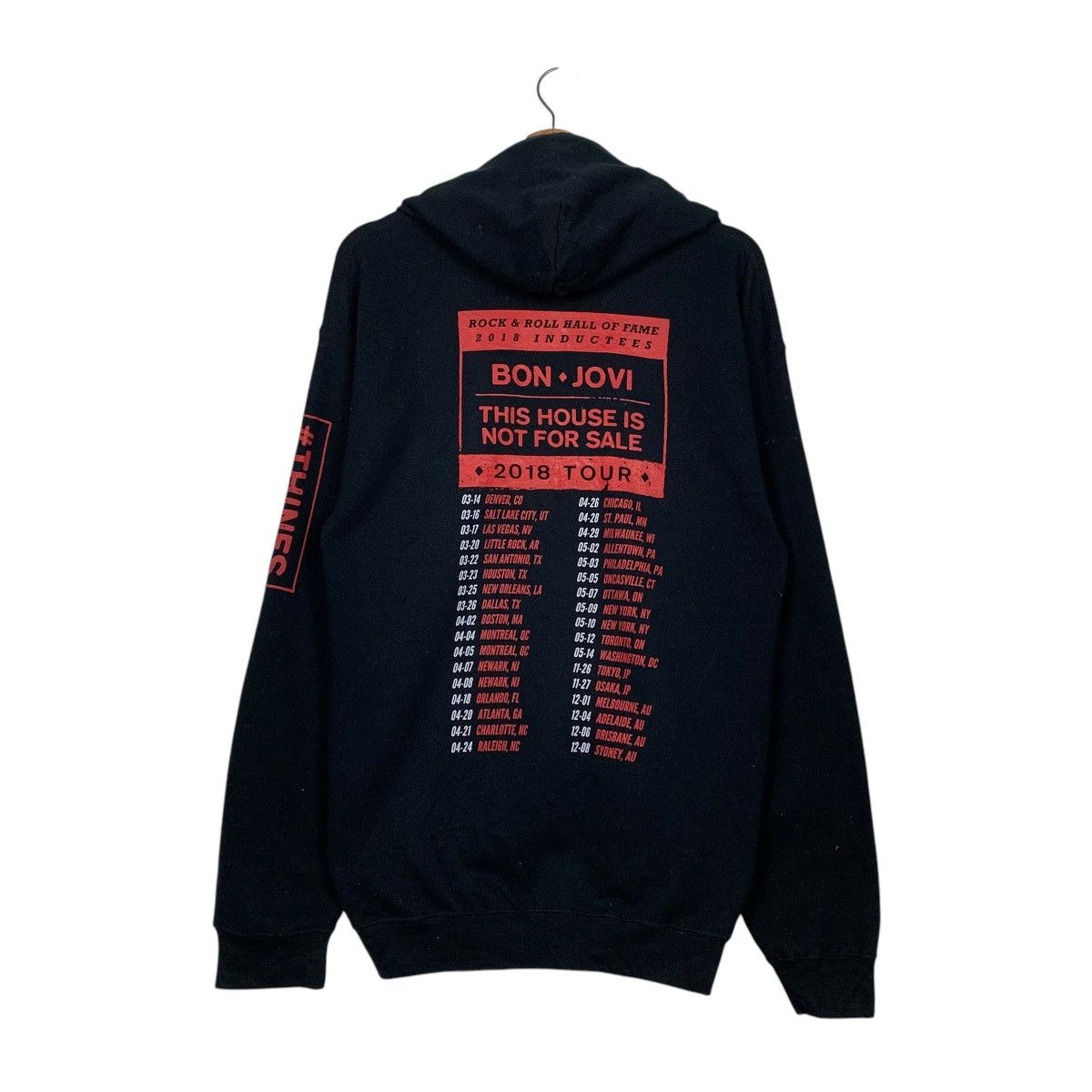 Bon Jovi Bon Jovi 2018 Tour Rock N Roll Hoodie Size US M / EU 48-50 / 2 - 1 Thumbnail
