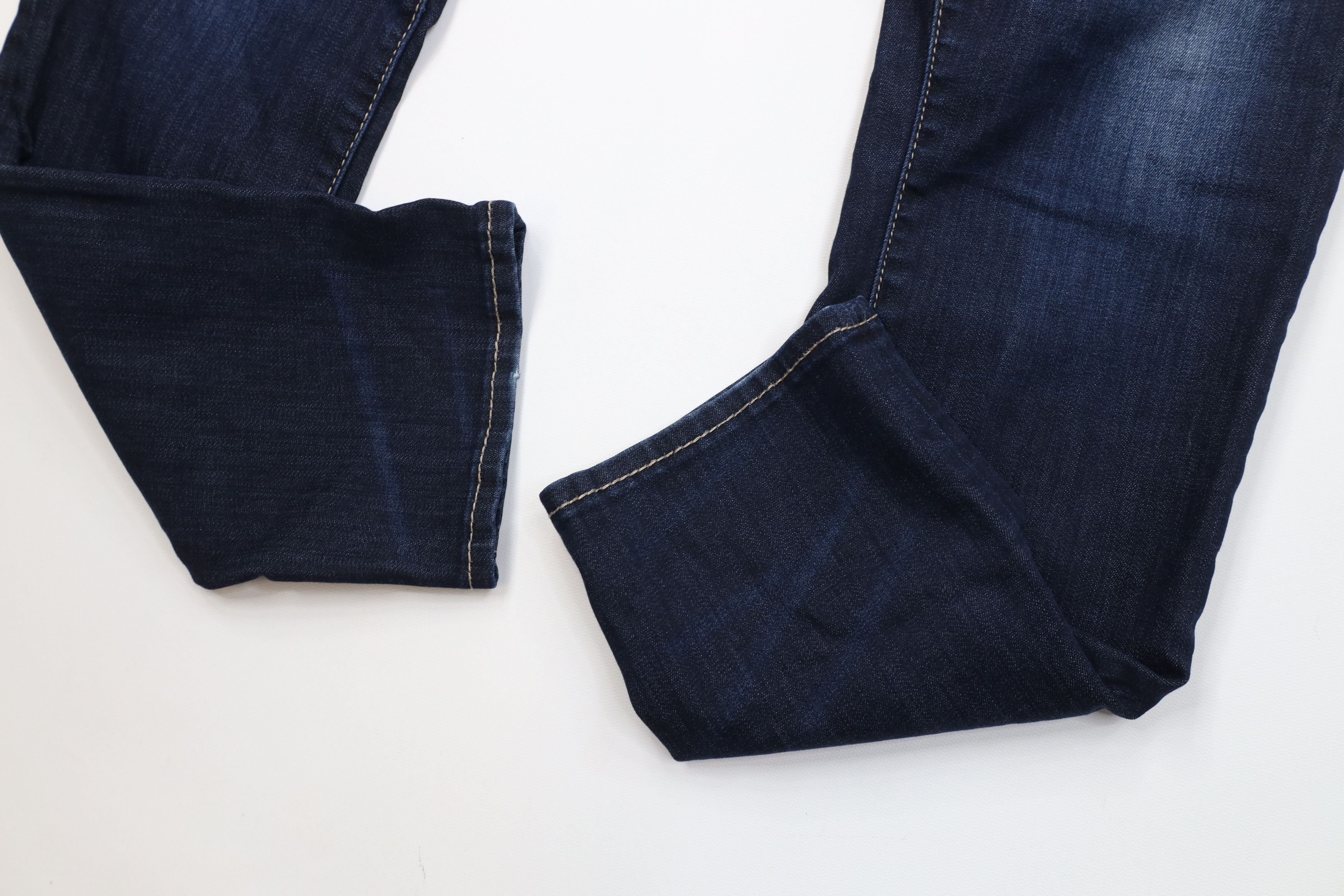 Vintage Buckle Black Stitch Faded Fit No 76 Skinny Leg Denim Jeans Size US 33 - 6 Thumbnail