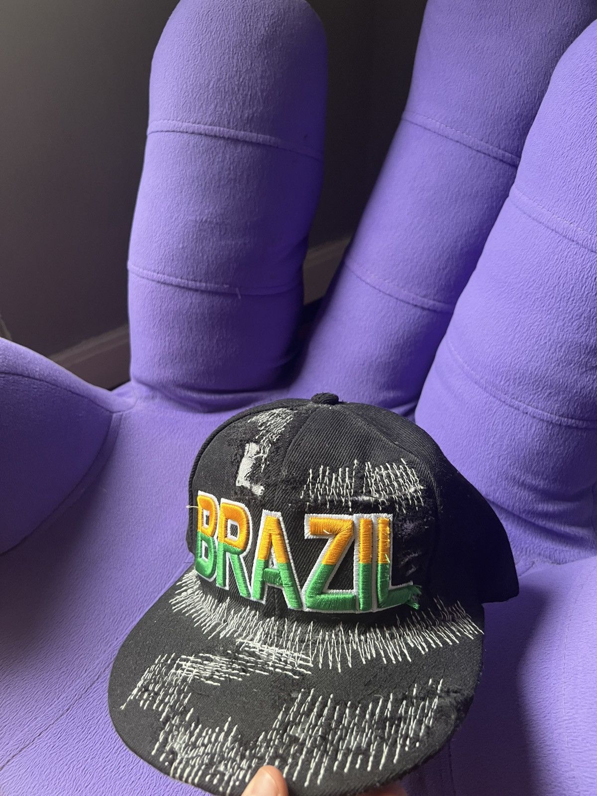 Other Distressed Cap Brazil Size ONE SIZE - 1 Thumbnail