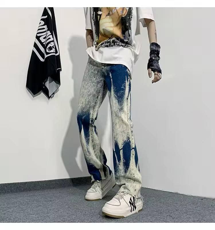 Japanese Brand × Vintage blacked-out jeans Size US 36 / EU 52 - 3 Thumbnail