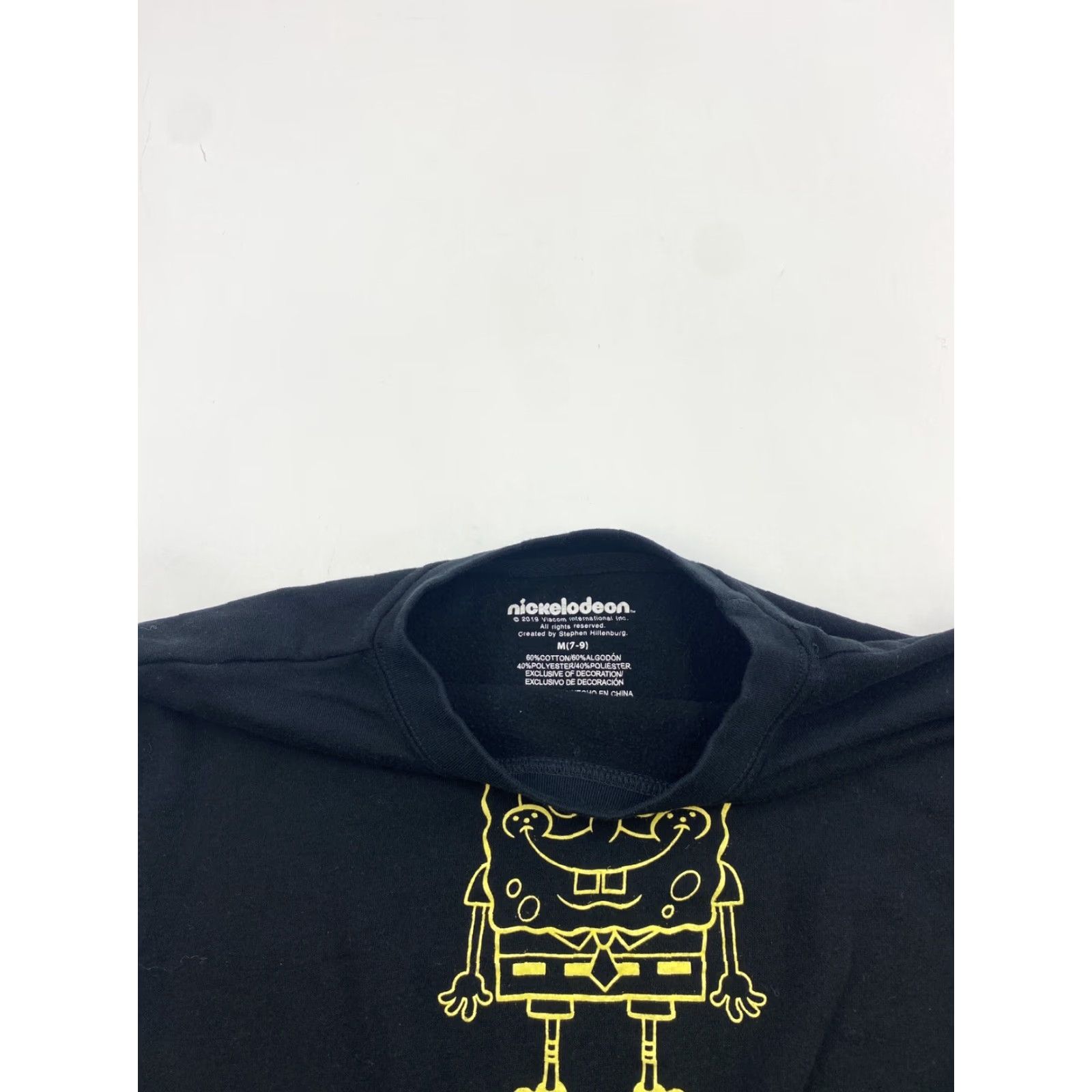 Nickelodeon SpongeBob Squarepants Sweatshirt Women’s Medium Black Cropped Pullover Regular Sweatshirt M Womens Nickelodeon Activewear Size M / US 6-8 / IT 42-44 - 2 Thumbnail
