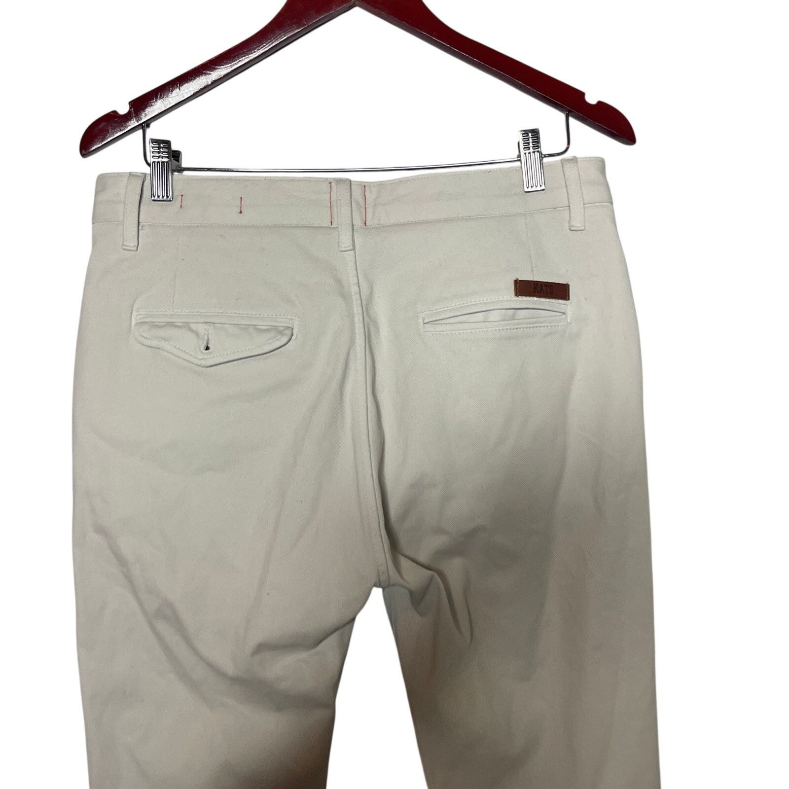 Hiroshi Kato Hiroshi Kato Denit Slim Fit Stretch Chino Pants cream 30x32 Size US 30 / EU 46 - 8 Thumbnail