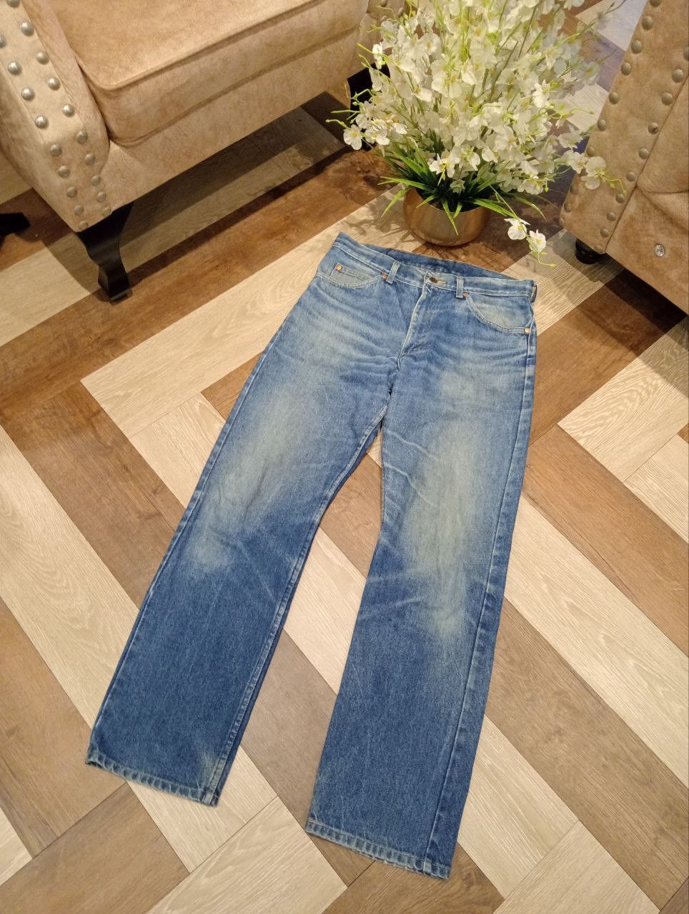 Lee RARE LEE RIDERS VINTAGE DENIM JEANS - SIZE 33x34 Size US 33 - 2 Thumbnail