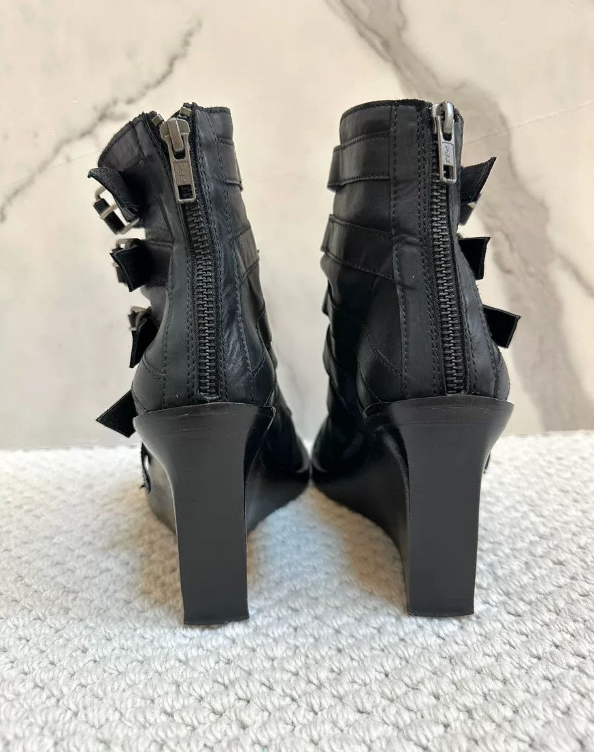 Ann Demeulemeester ann demeulemeester punk goth gladiator wedge sandals Size US 5 / IT 35 - 5 Thumbnail