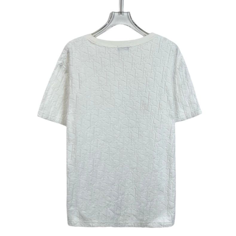 Dior Dior White letter relief full-print cotton round-neck short Size US S / EU 44-46 / 1 - 2 Thumbnail