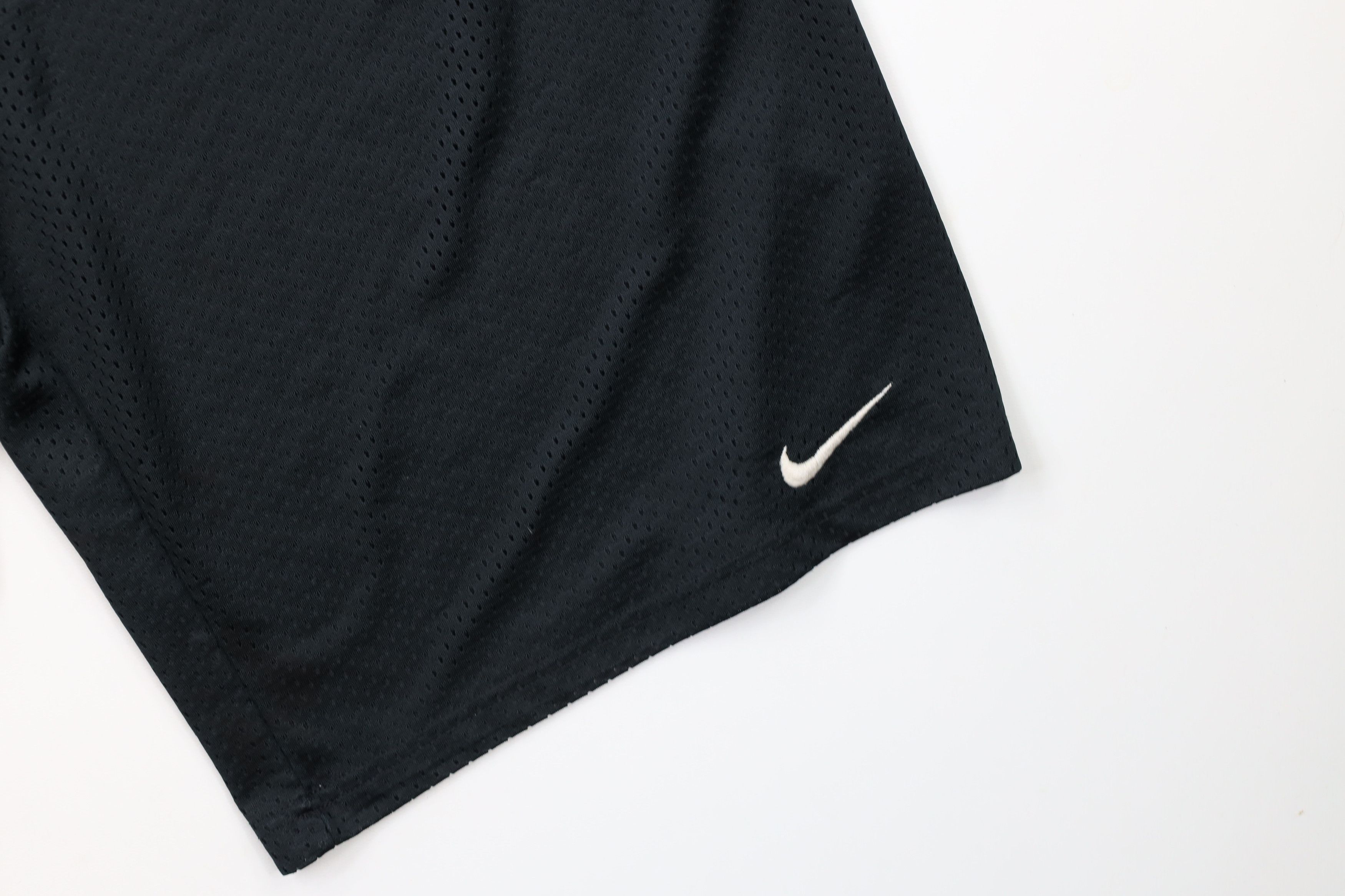 Nike × Vintage Vintage Nike Scott Mini Swoosh Above Knee Mesh Shorts Black Size US 30 / EU 46 - 5 Thumbnail