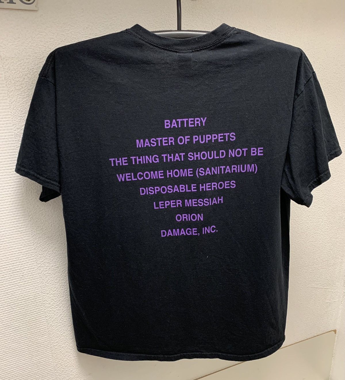Metallica Metallica vintage black t-shirt Xl master of puppets oasis Size US XL / EU 56 / 4 - 6 Thumbnail