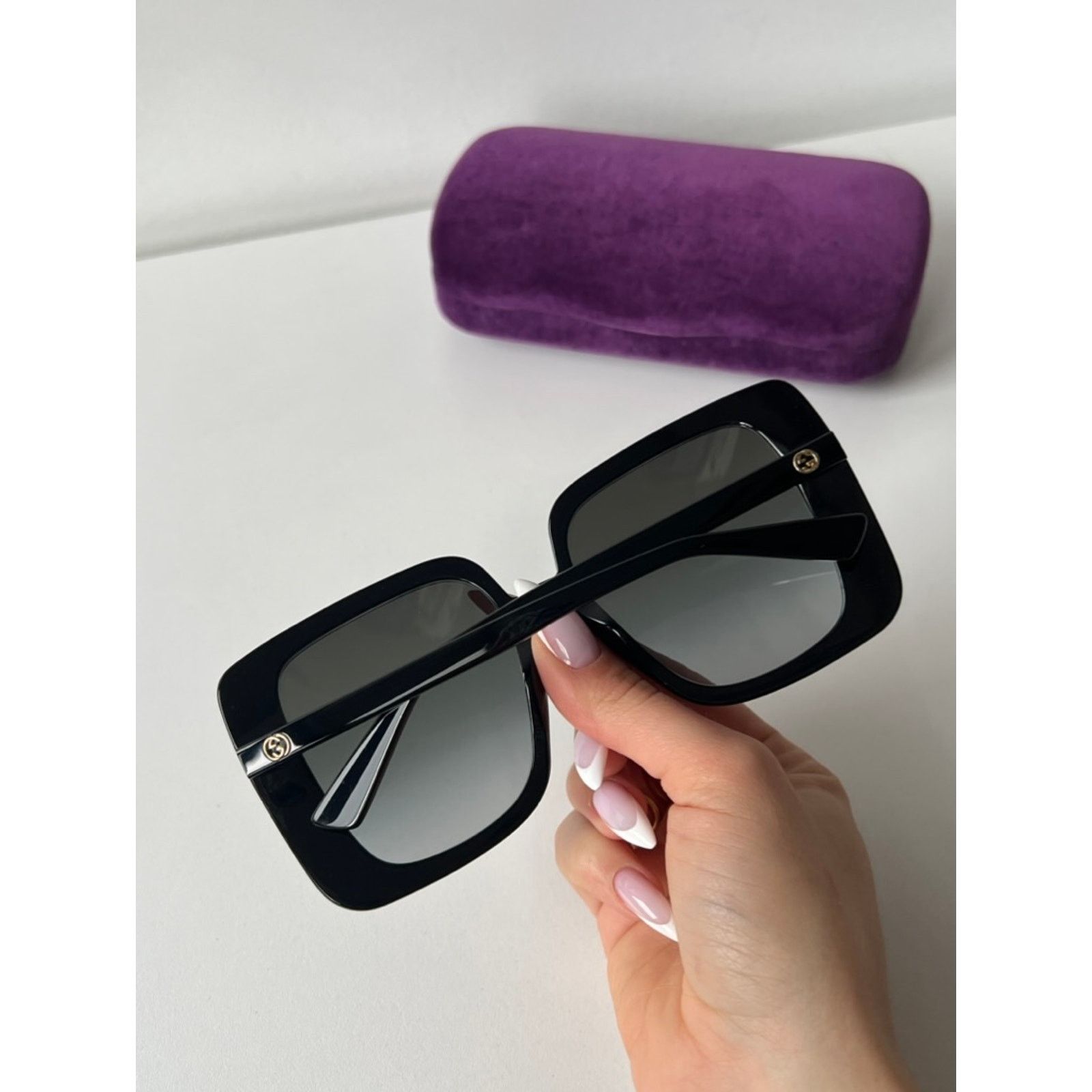 Gucci NEW Gucci GG1314S Black Oversized Square Sunglasses Size ONE SIZE - 3 Thumbnail