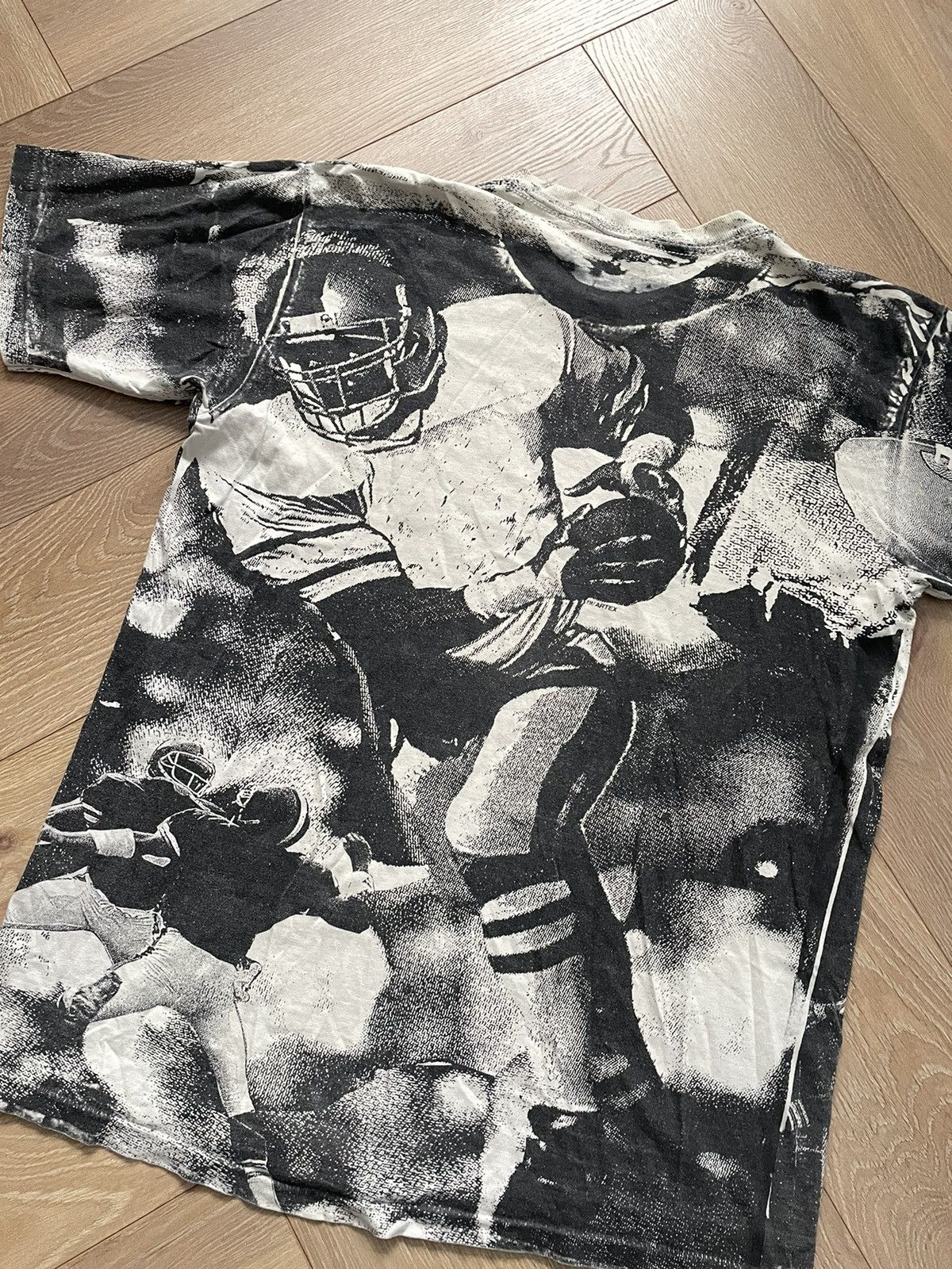 NFL × Vintage VTG 90s NFL MINNESOTA VIKINGS AMW SPORTS AOP SPRASH T-SHIRT Size US M / EU 48-50 / 2 - 8 Thumbnail