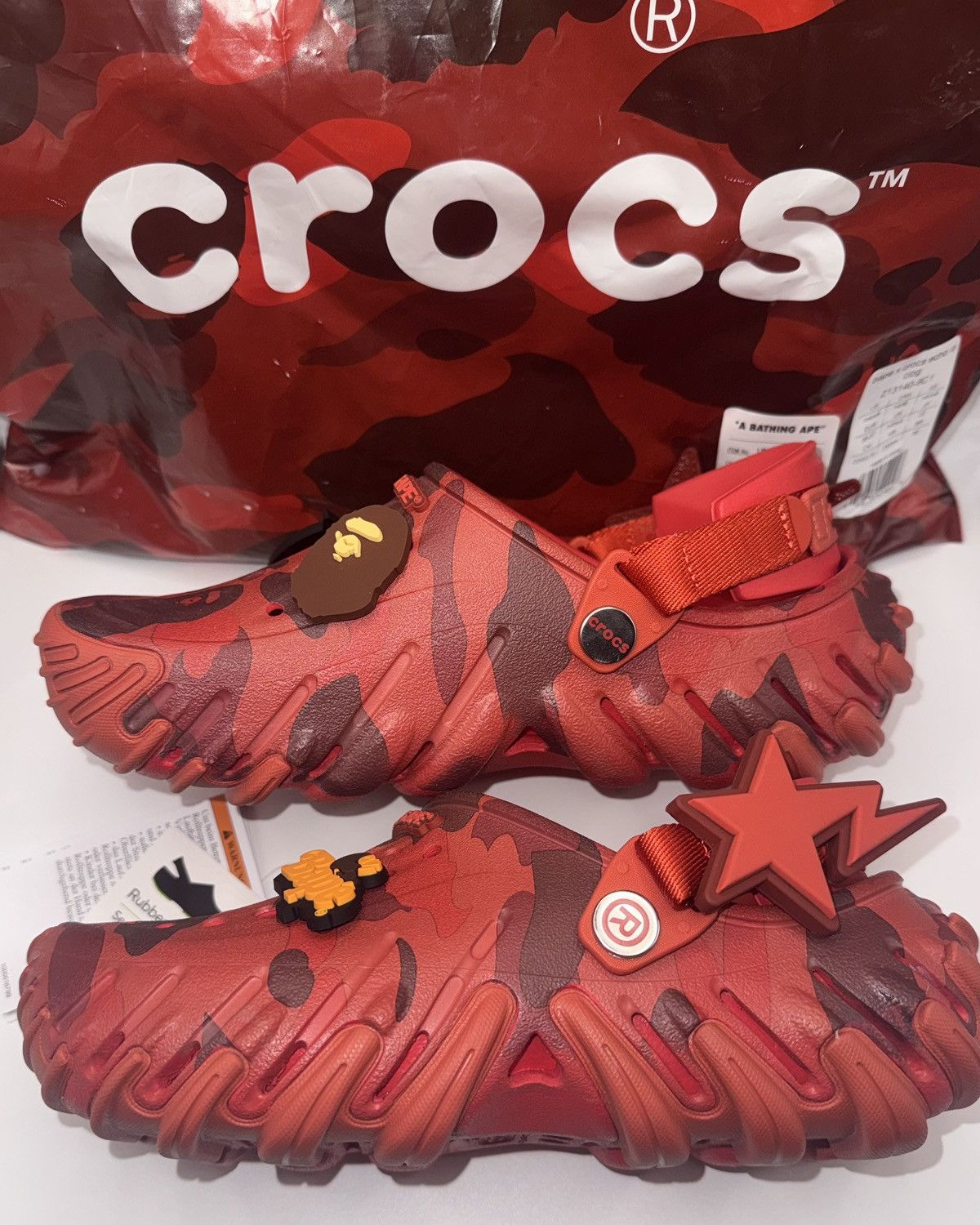 Bape × Crocs BAPE X Crocs Echo clog 213140-8C1 Size US 6 / IT 36 - 4 Thumbnail