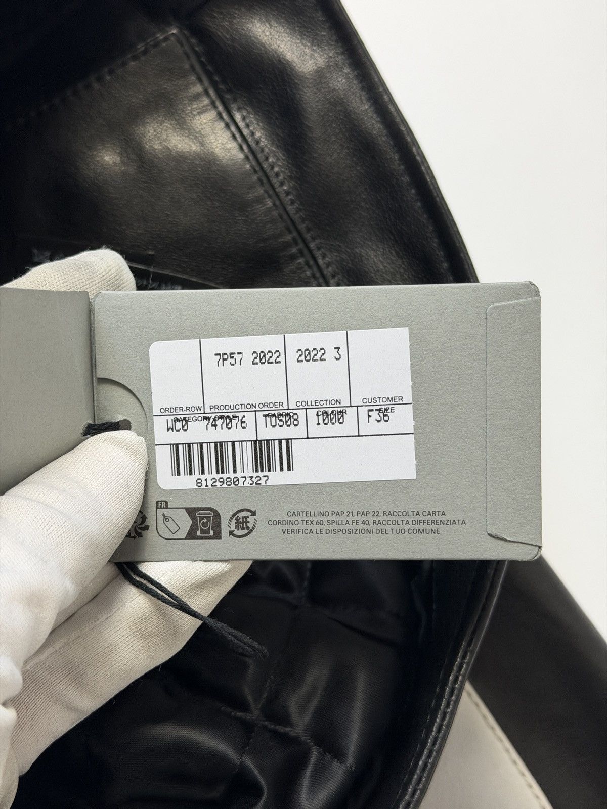 Balenciaga Balenciaga Shrunk Racer Jacket Black Leather Size XS / US 0-2 / IT 36-38 - 17 Thumbnail
