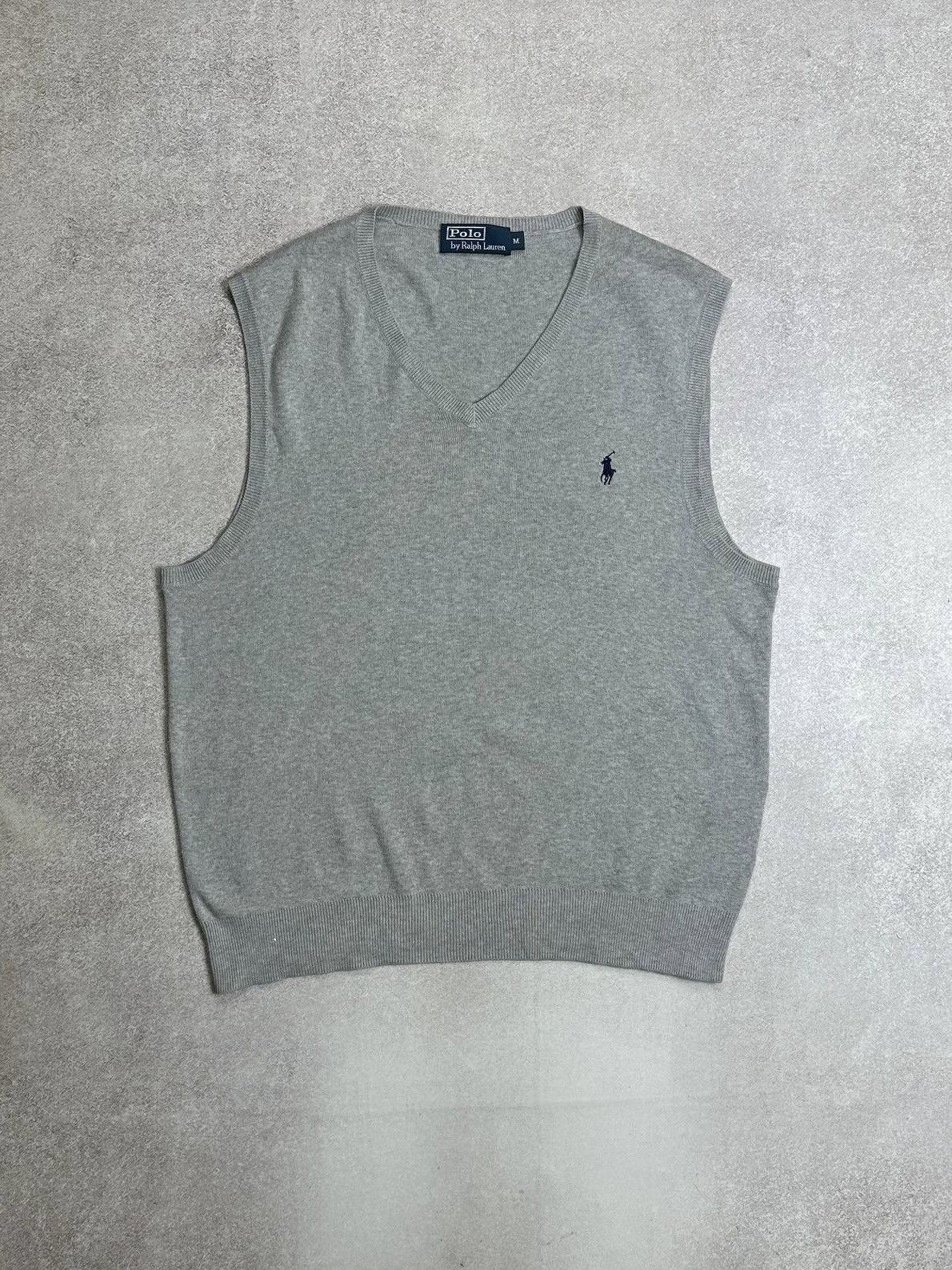 Polo Ralph Lauren Vintage Polo Ralph Lauren Knit Gray Mens Vest Old Money M Size US M / EU 48-50 / 2 - 1 Thumbnail
