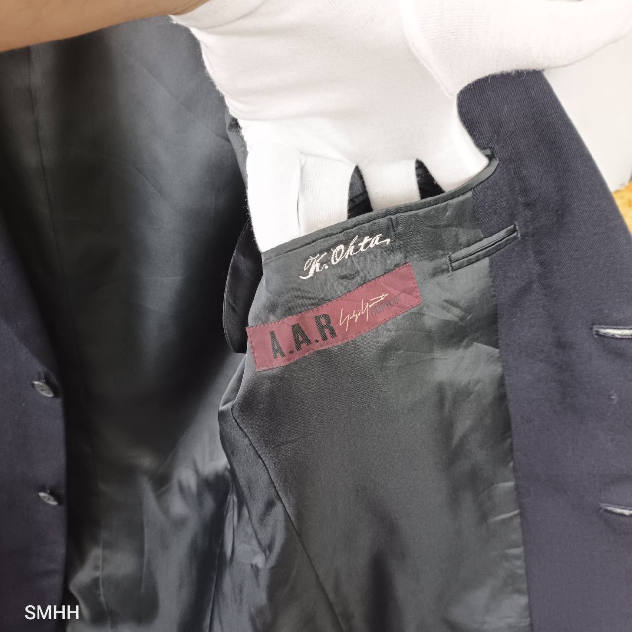 Yohji Yamamoto 🔥A.A.R. Yohji Yamamoto x Durban Blazer 2B – Dark Navy – M Size 40R - 7 Thumbnail