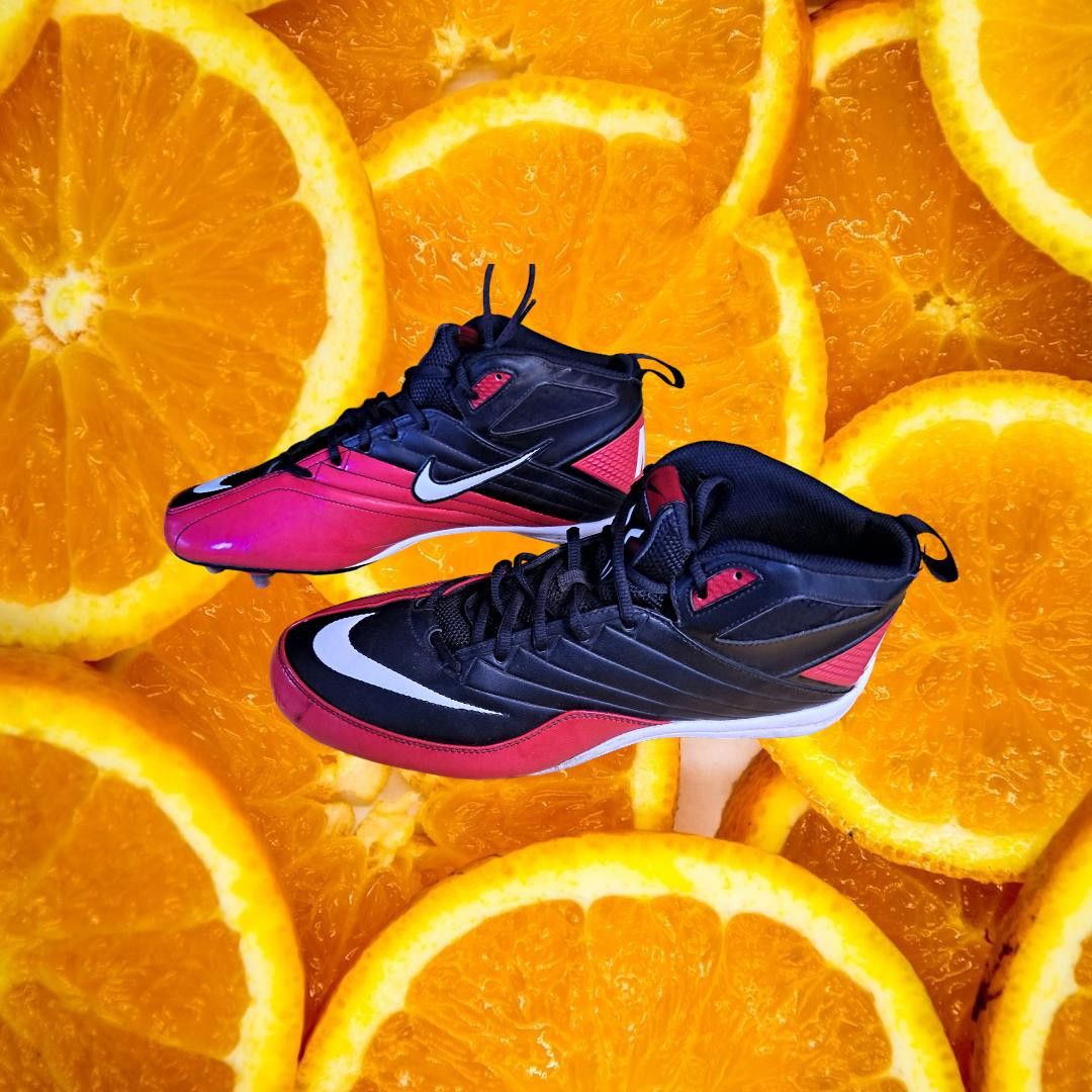 Nike Nike Black, Red and White Get Fast High Top Cleat Model 4422 Size US 12 / EU 45 - 3 Thumbnail