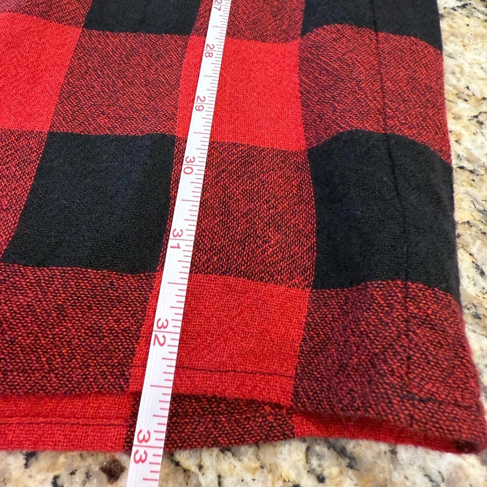 Madewell Madewell red black plaid flannel wool blend midi dress SZ SM Size S / US 4 / IT 40 - 10 Thumbnail