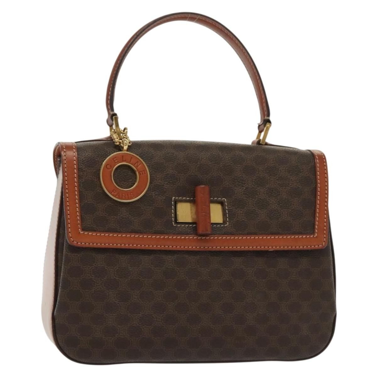 Celine Celine Vintage Convertible Top Handle Bag Macadam Coated Canvas Size ONE SIZE - 1 Thumbnail