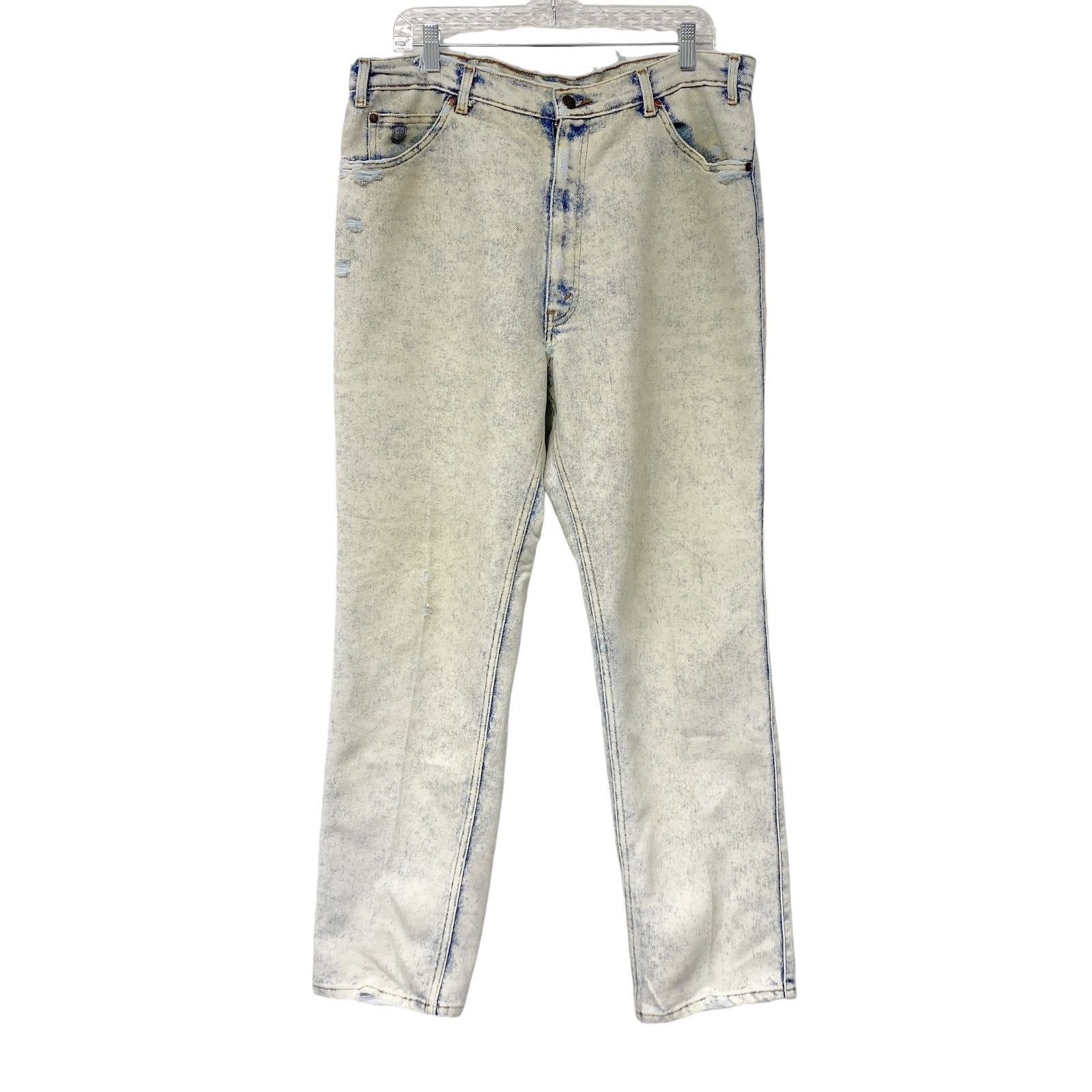 Levi's Vintage Levis Silver Medal Light Acid Wash Distressed Jeans Size 38" / US 16 / IT 52 - 1 Thumbnail
