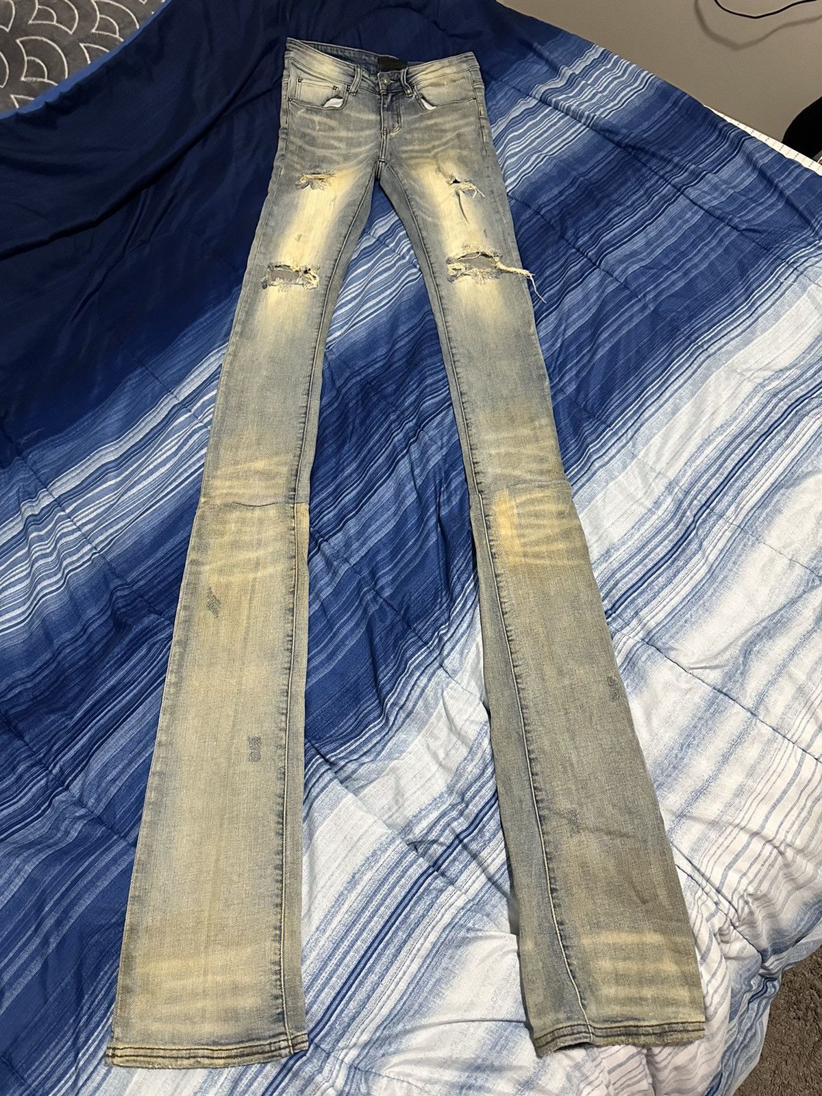 Other Tulones Dust Wrinkle Stacked Jeans size 30 Size US 30 / EU 46 - 1 Thumbnail