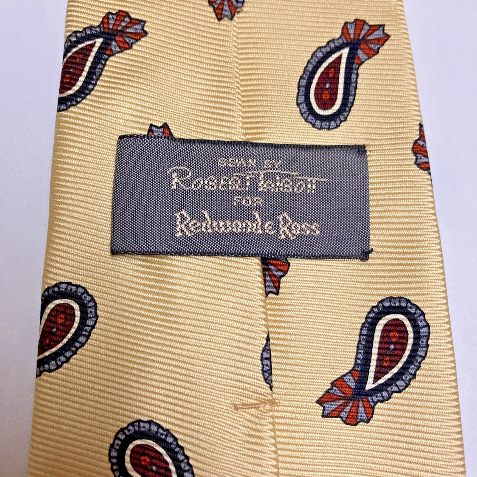 Robert Talbott Robert Talbot Pasiley Wedding Dance Prom Necktie Repp Silk Size ONE SIZE - 5 Thumbnail