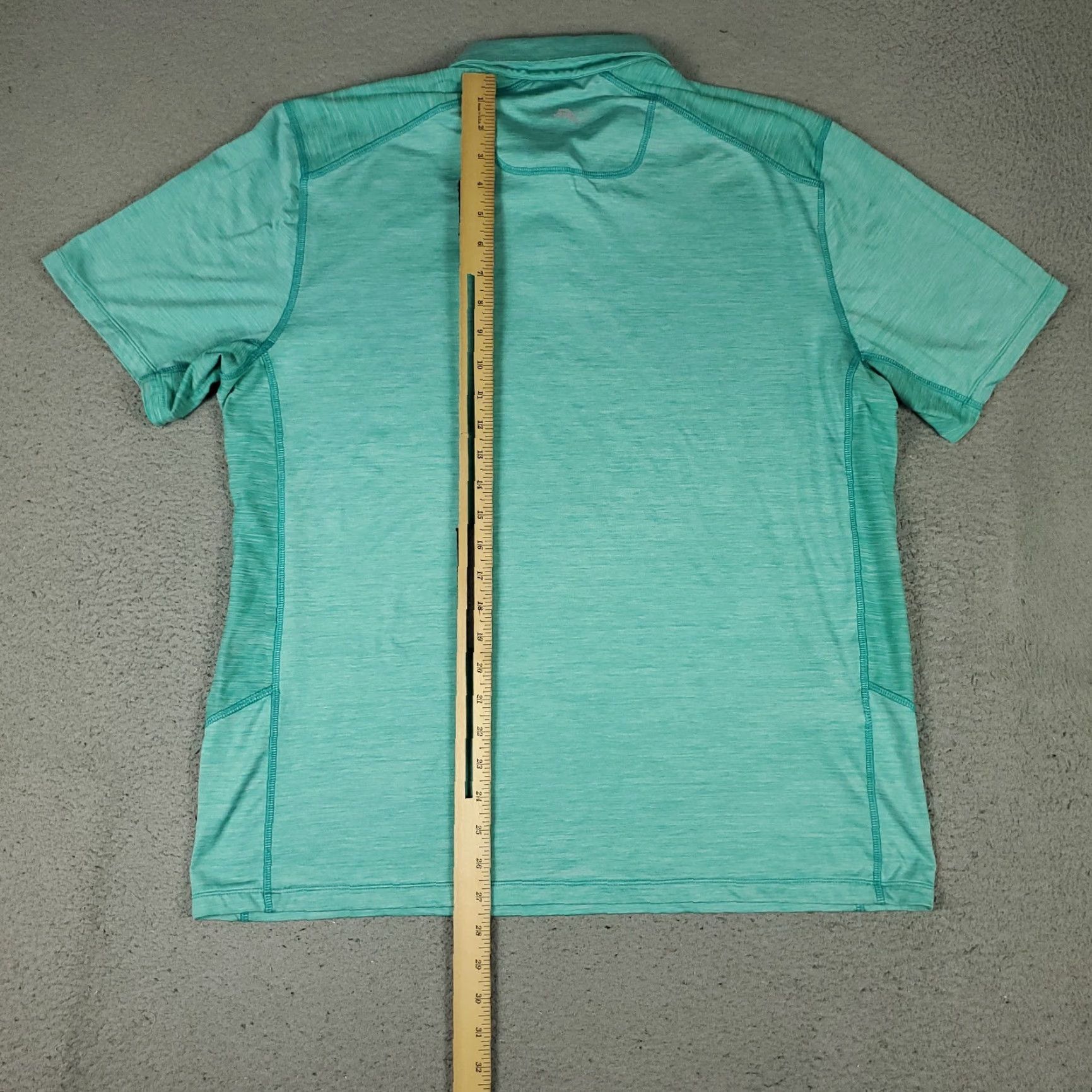 Tommy Bahama Tommy Bahama Polo Shirt Mens Large Turquoise Polyester Marlin Golf Short Sleeve Size US L / EU 52-54 / 3 - 5 Thumbnail