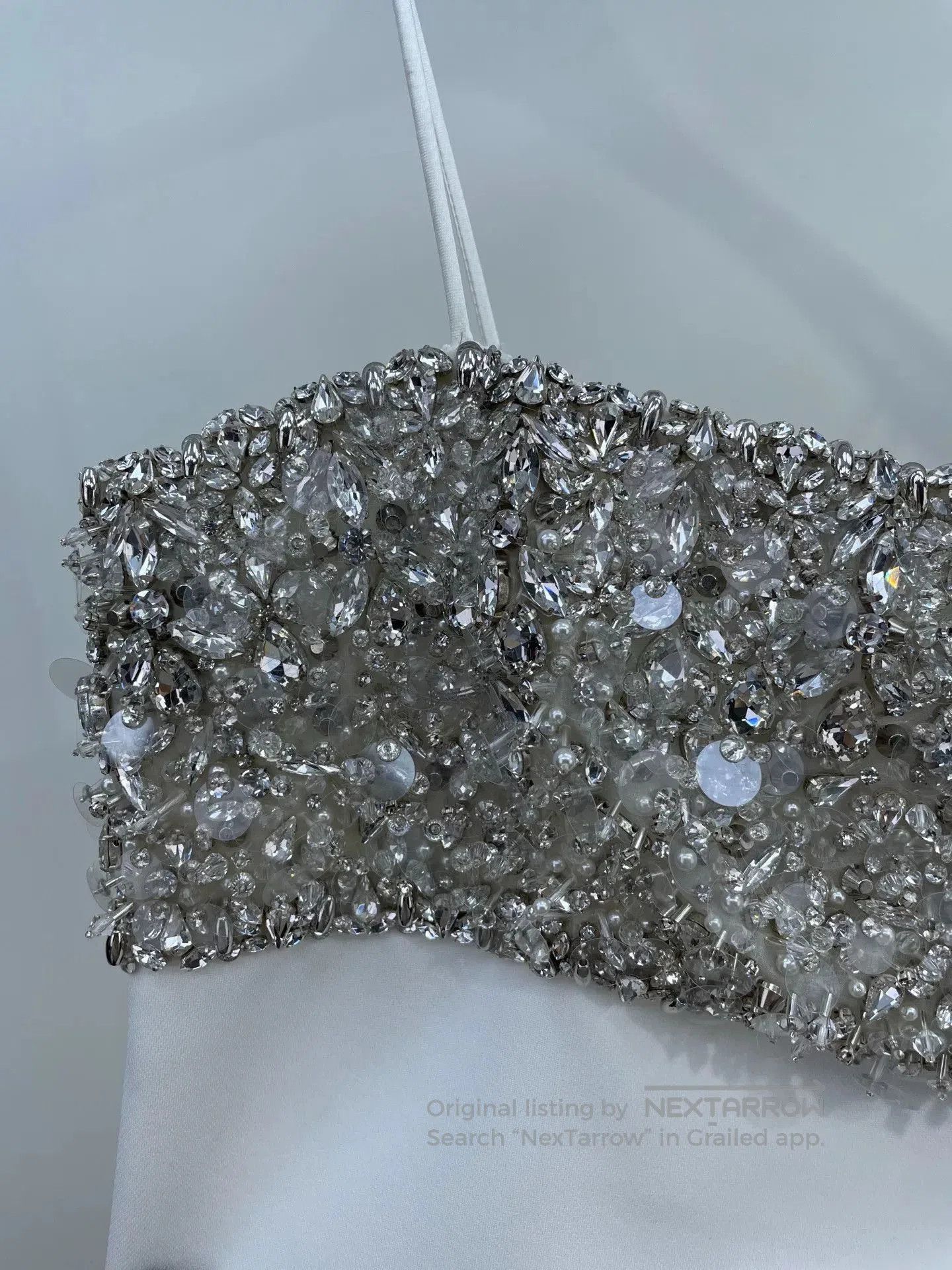 Miu Miu Miu Miu Rhinestone Slip Dress. Size S / US 4 / IT 40 - 4 Thumbnail