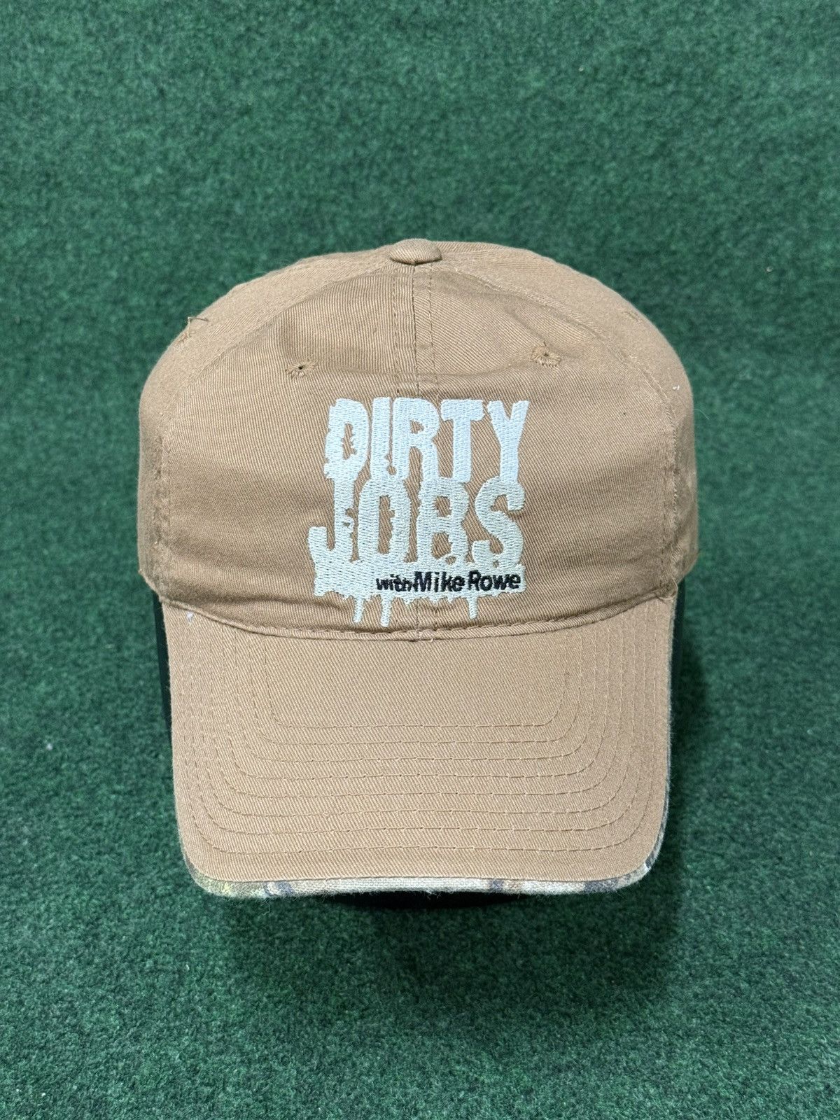Vintage 2010 Mike Rowe Dirty Jobs Camo Strapback Hat Size ONE SIZE - 1 Thumbnail