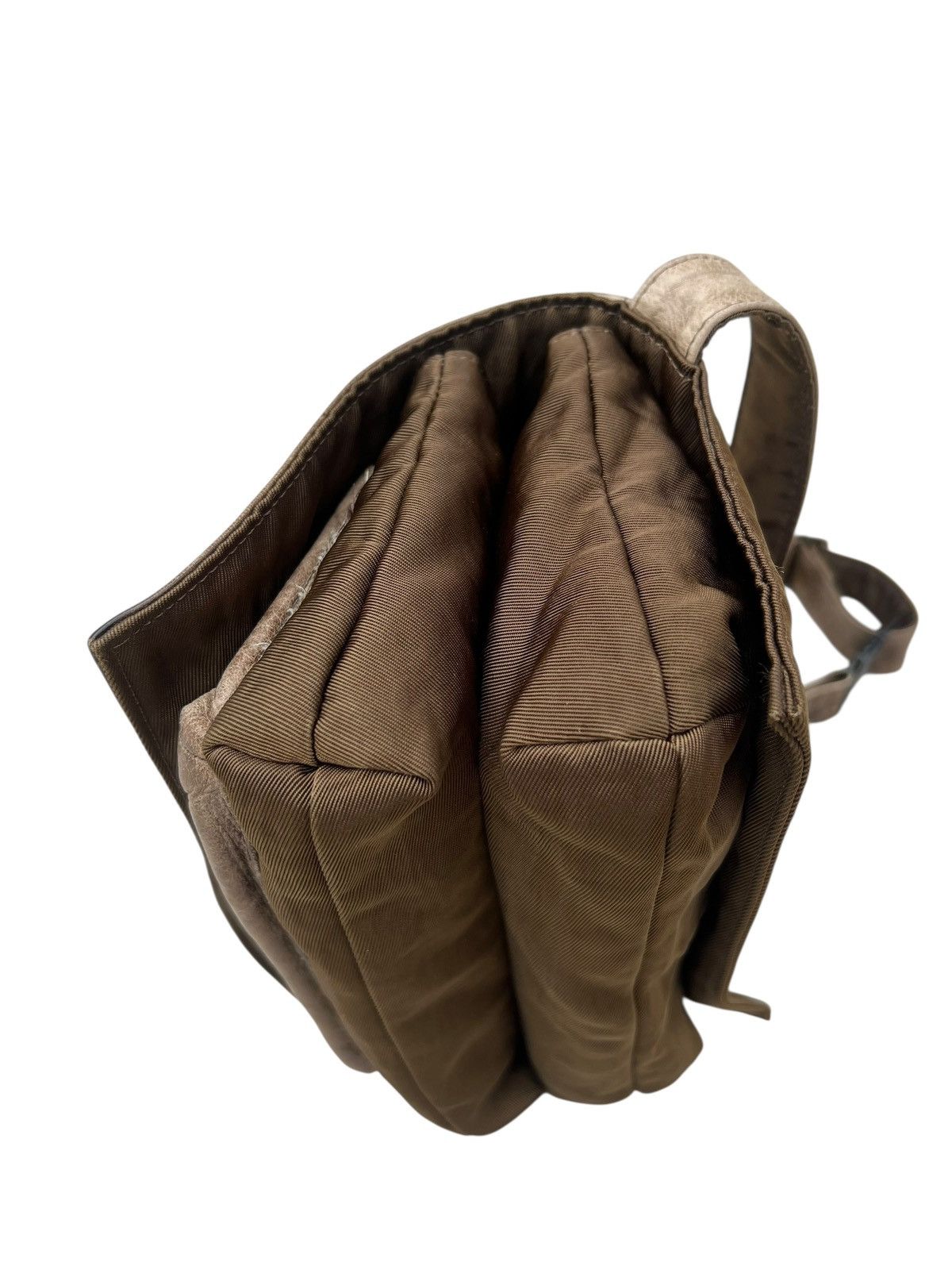 Vintage B. Stuff Japan Patina Leather Hybrid Bag