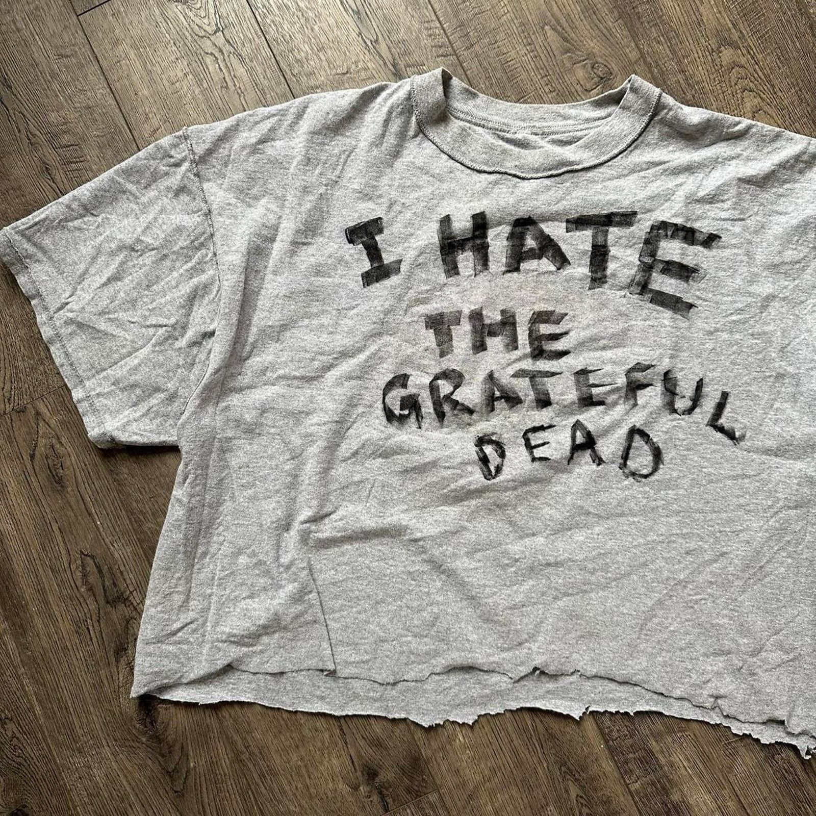 Other Vintage Cropped Biker I hate Grateful Dead Band Tee Shirt Size US L / EU 52-54 / 3 - 2 Thumbnail